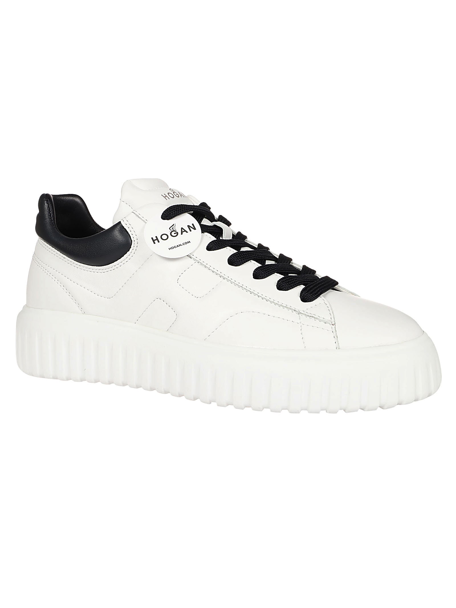 Shop Hogan H-stripes Sneakers In Bianco/notte