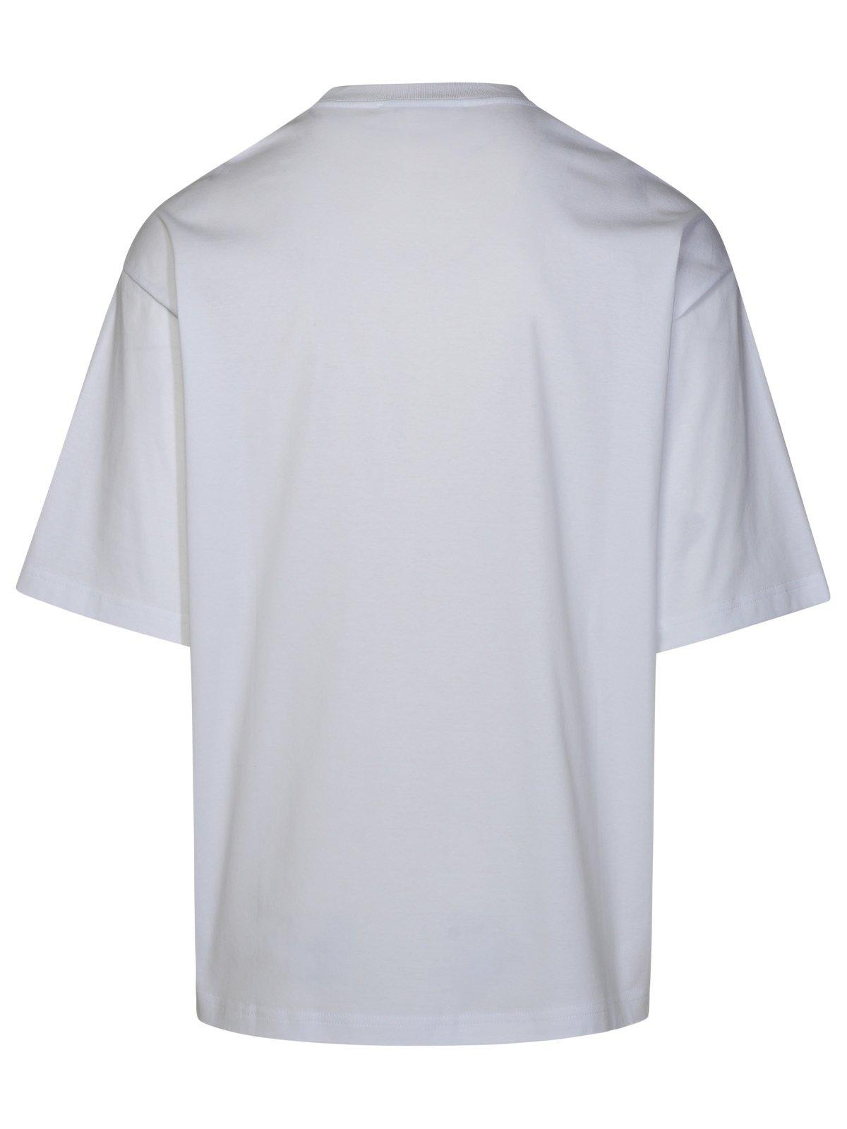 Shop Lanvin Curblace Crewneck T-shirt In White