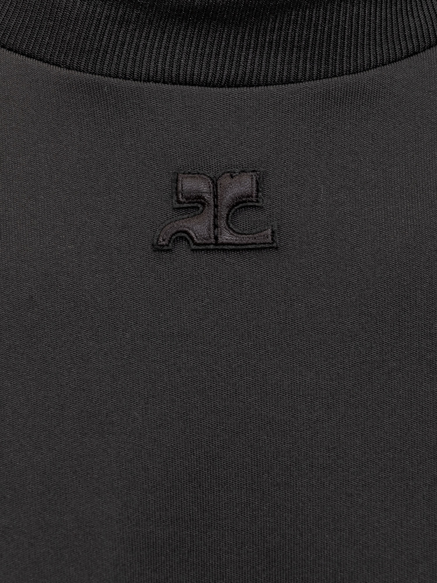 Shop Courrèges T-shirt With Logo In Black
