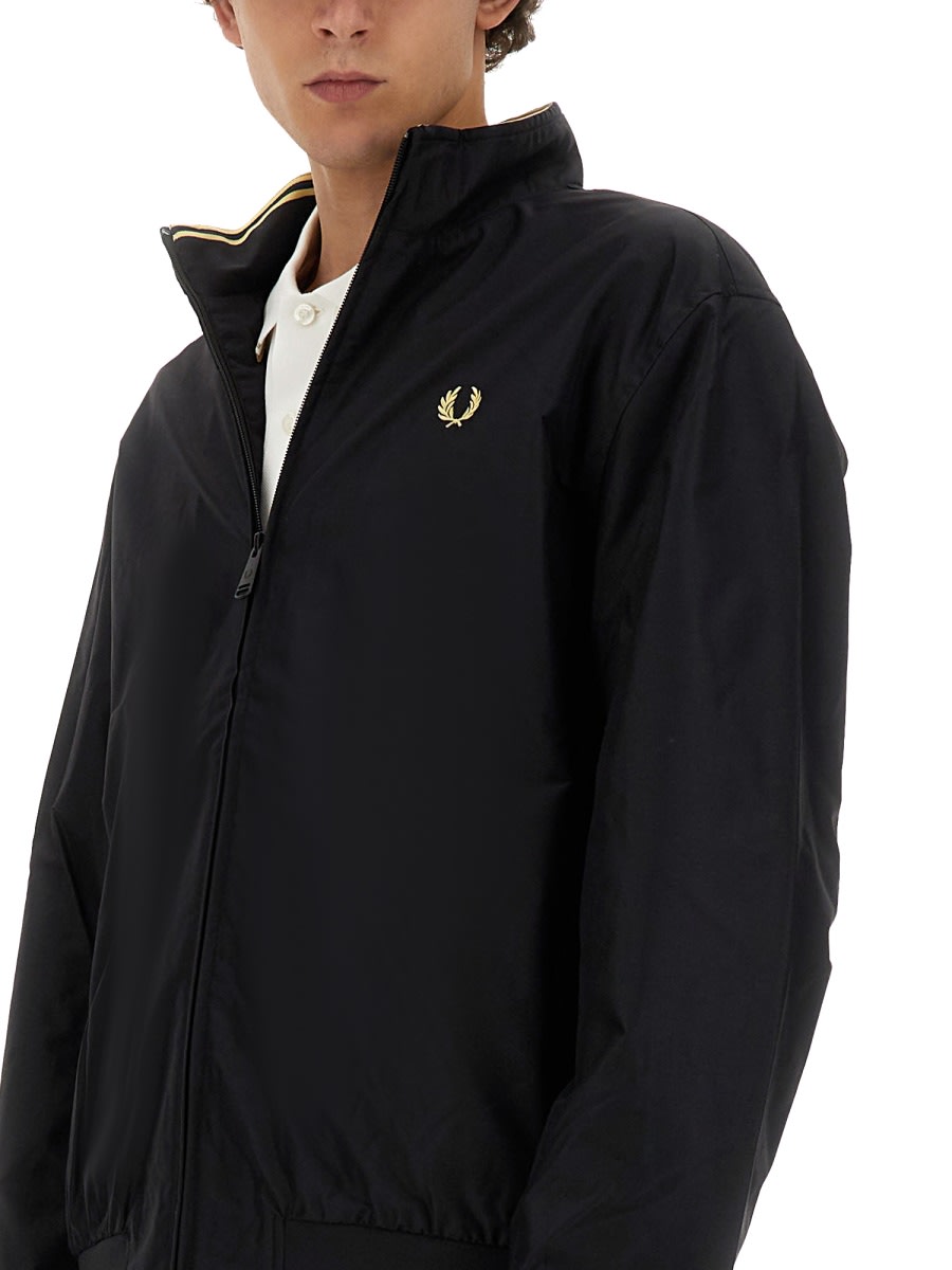Shop Fred Perry Brentham Jacket In Black