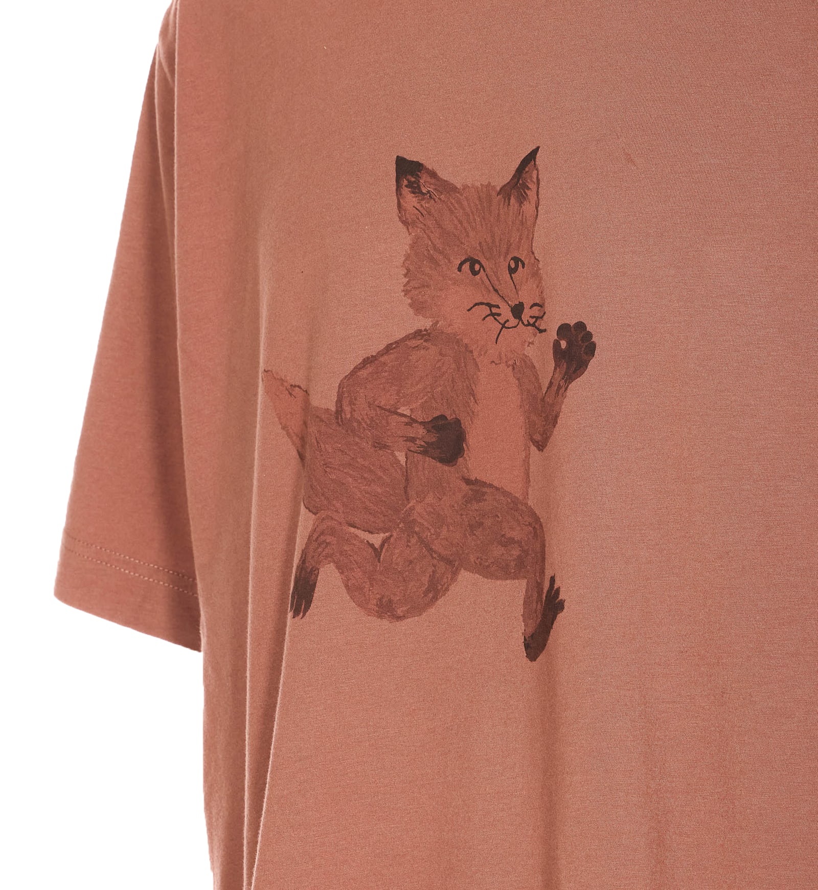 MAISON KITSUNÉ SPEEDY FOX PRINT T-SHIRT
