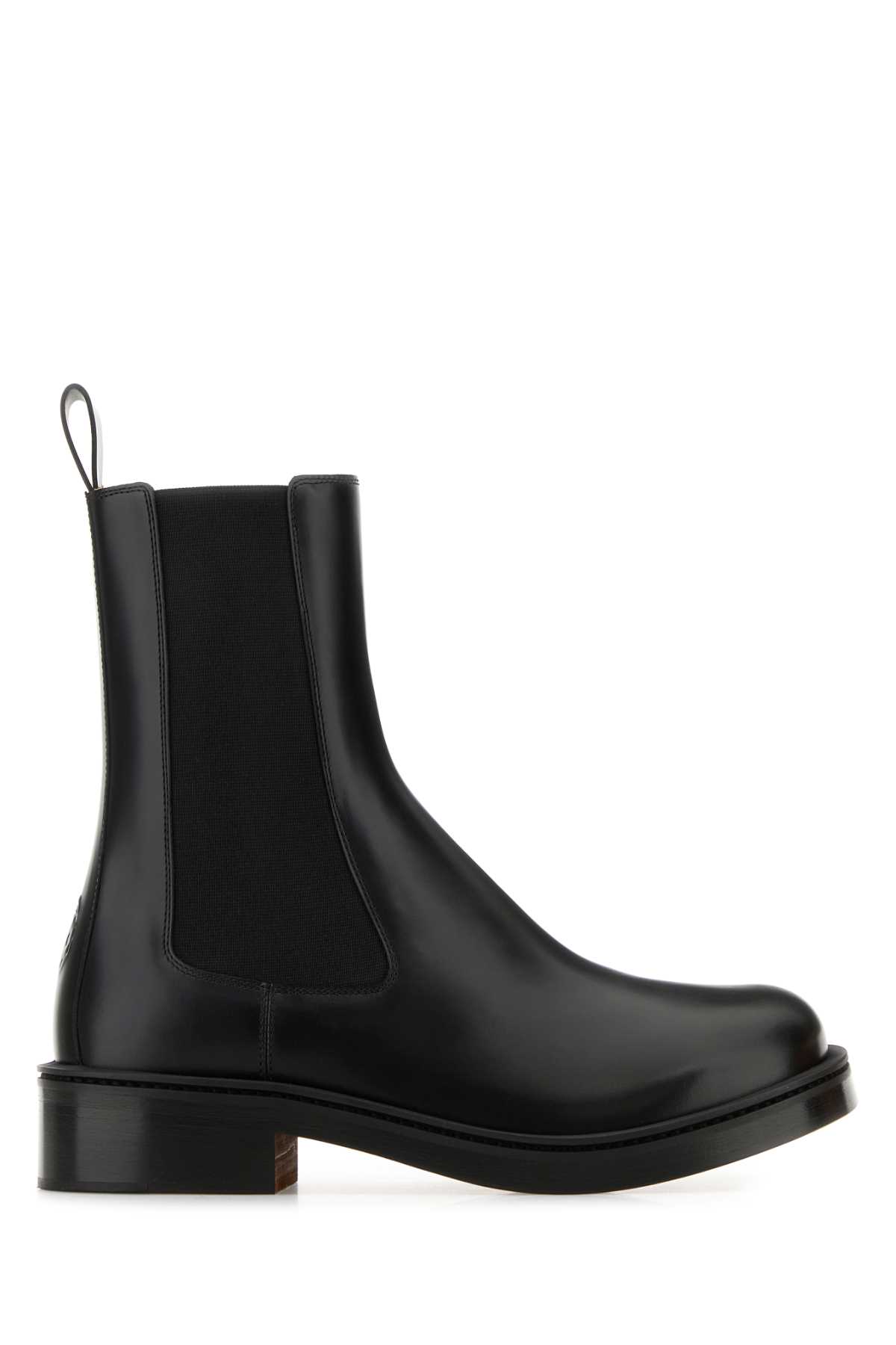 Black Leather Ankle Boots