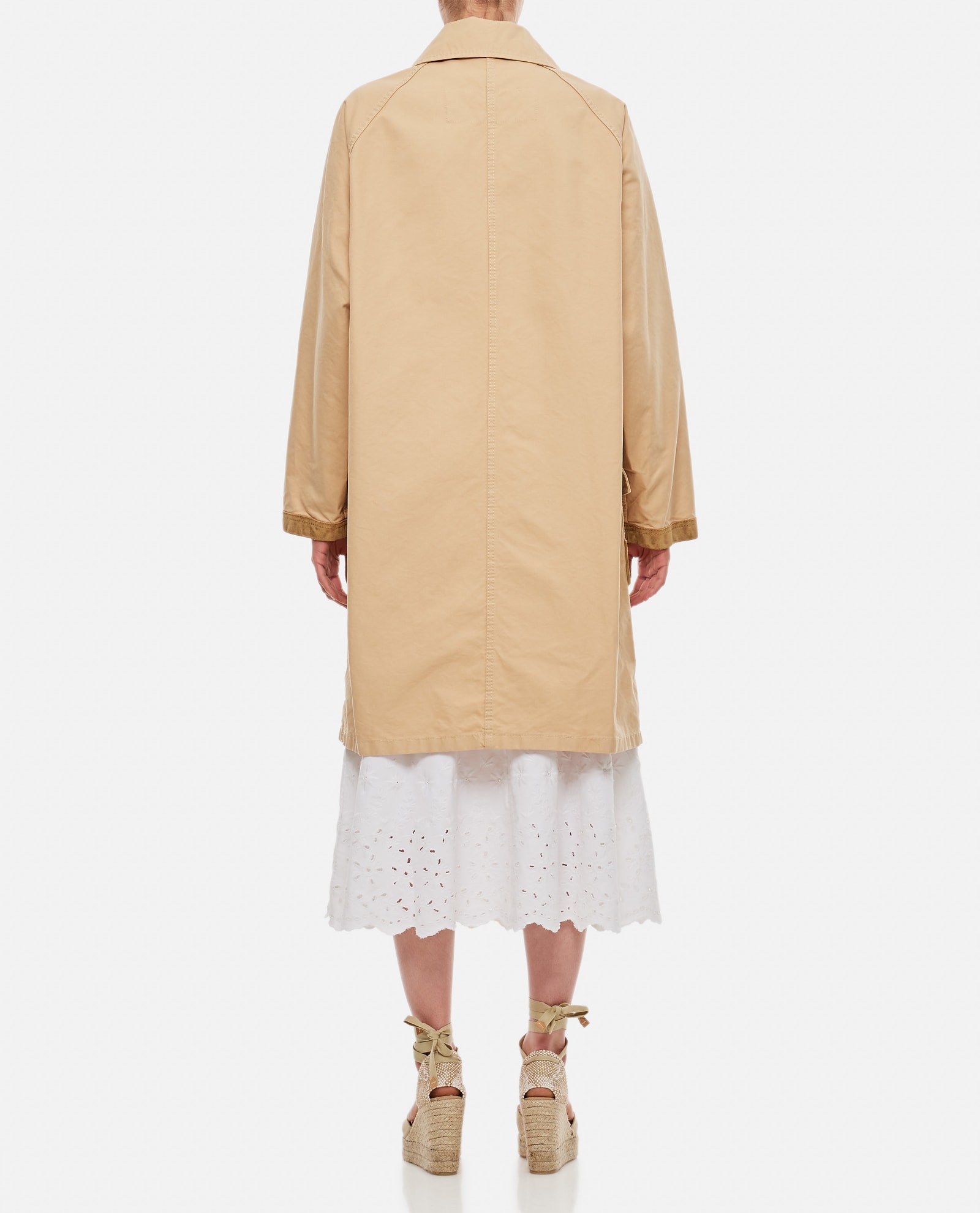 Fay Archive 4 Hooks Caban Coat In Beige