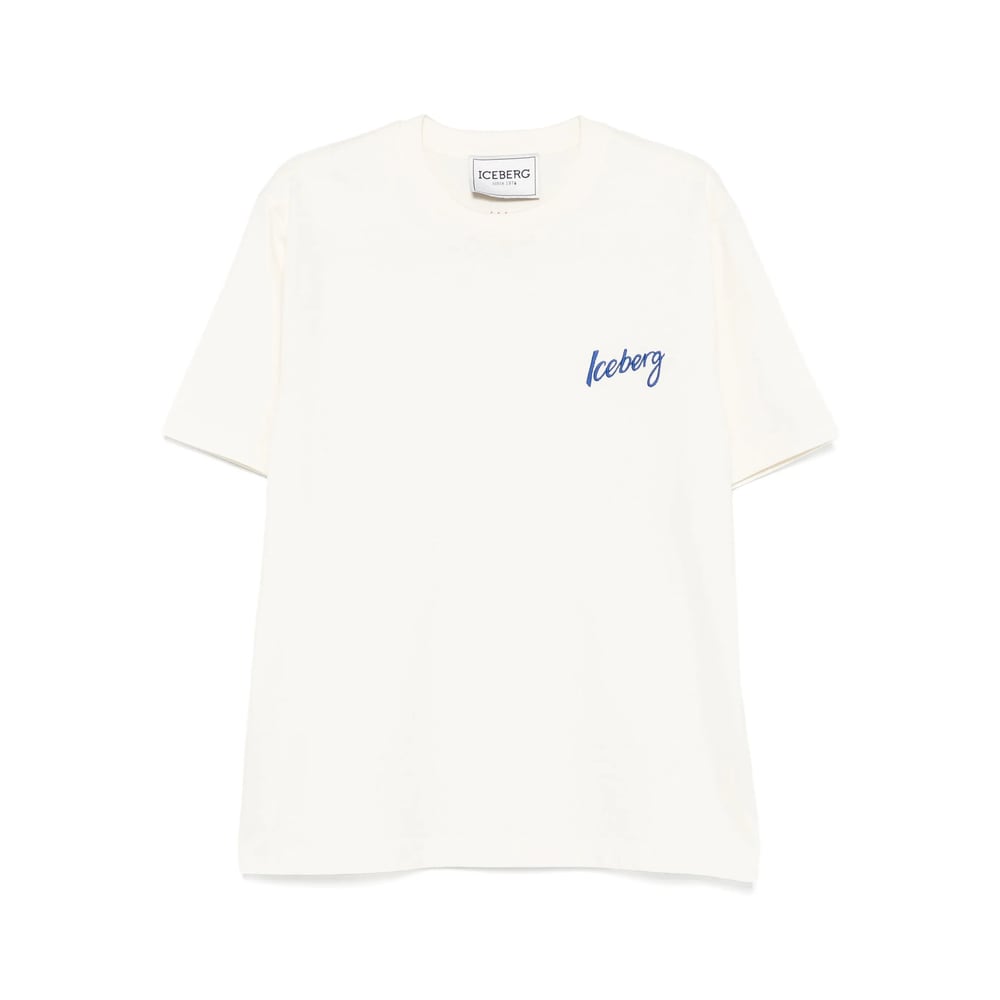 Iceberg T Shirts White In White