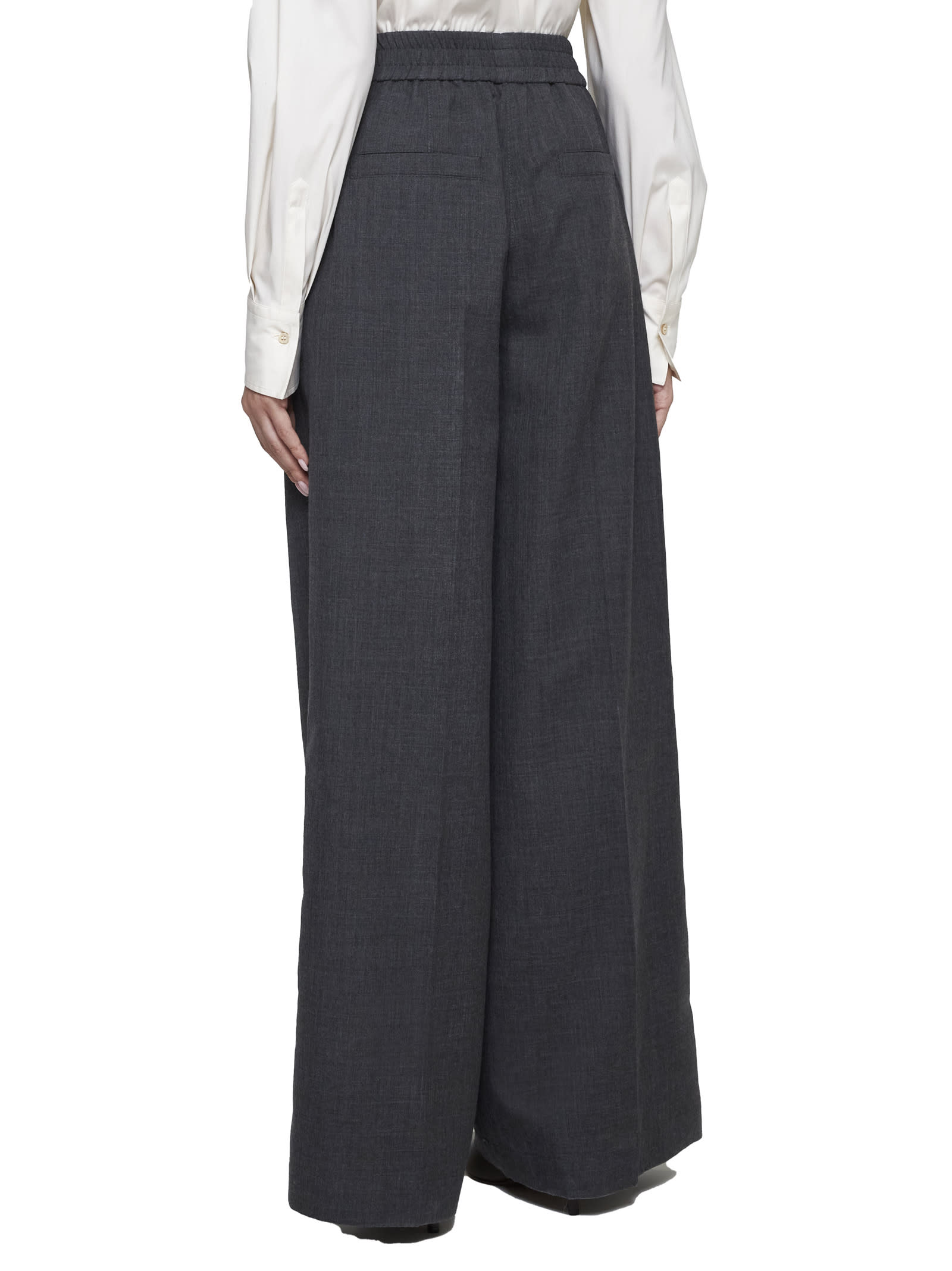 Shop Brunello Cucinelli Pants In Grey