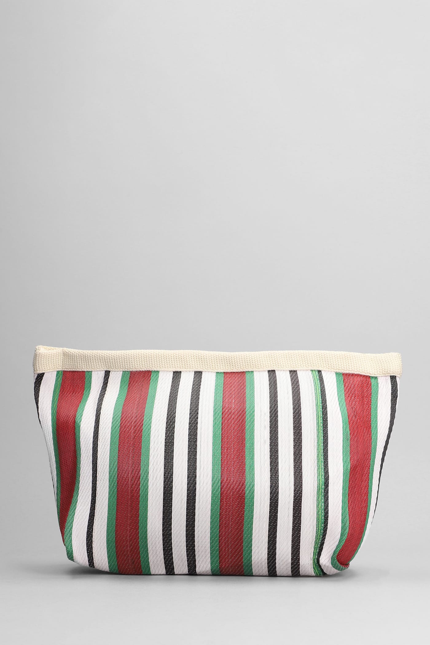Shop Isabel Marant Powden Clutch In Multicolor Nylon In Red