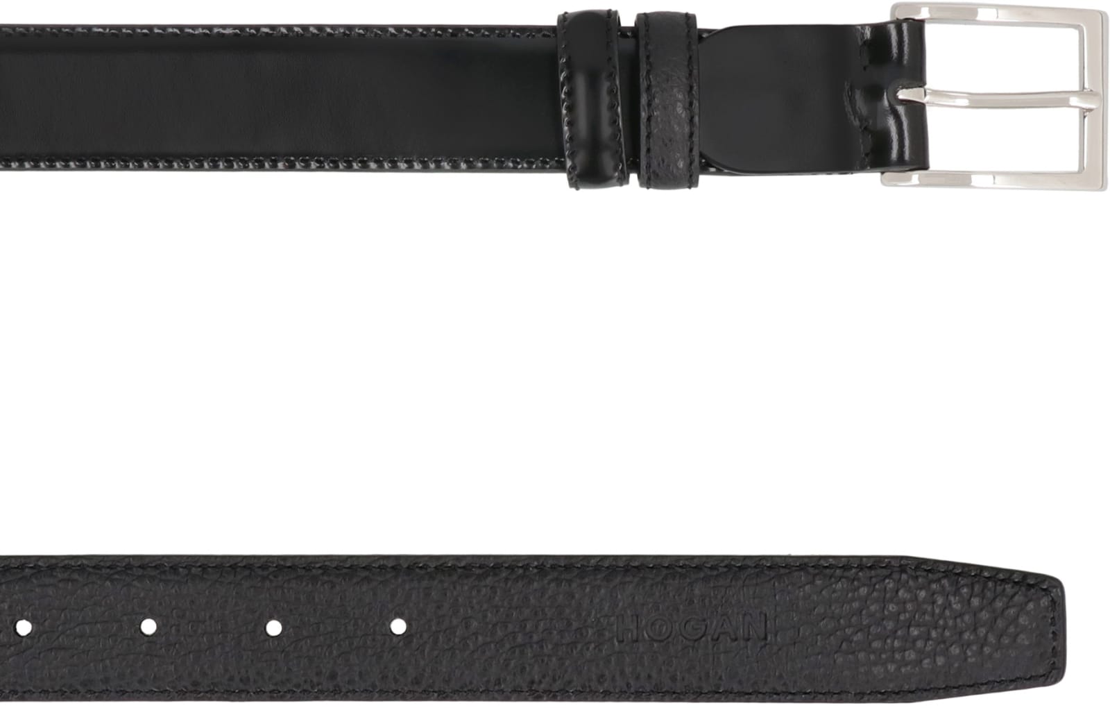 Hogan Adjustable Double Belt 30 Mm In Black