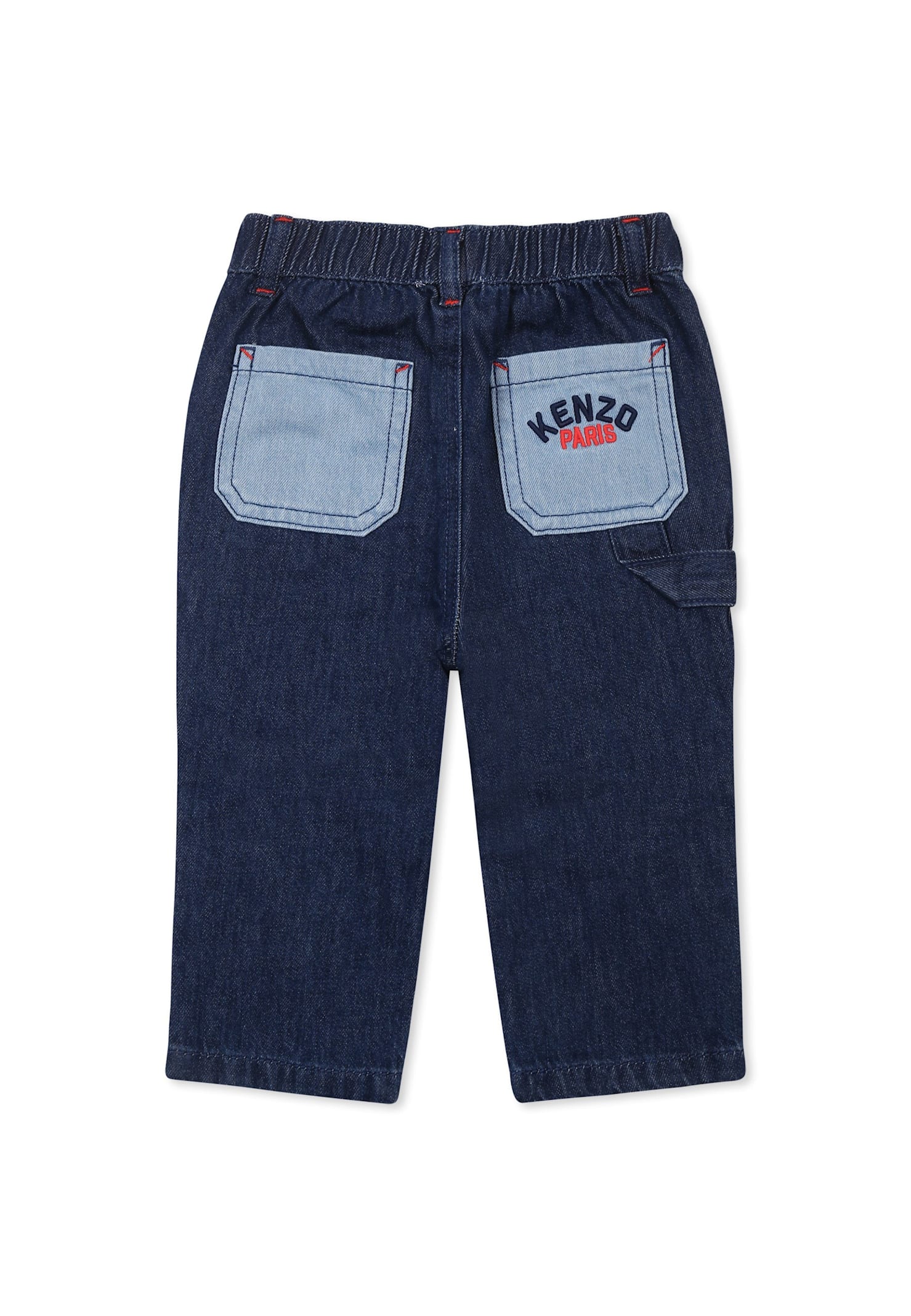 Kenzo Denim Jeans For Baby Boy With Logo In Denim