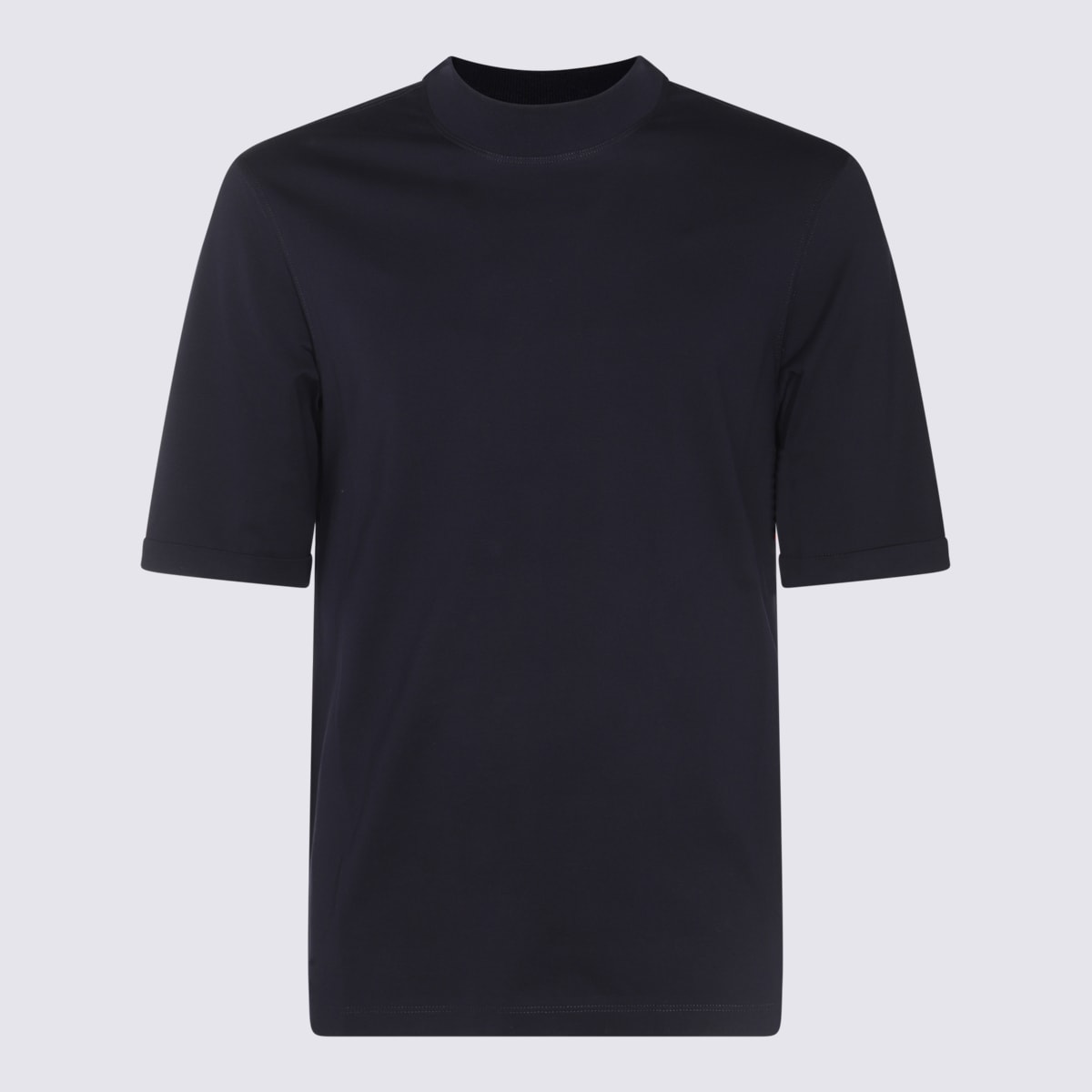 Brunello Cucinelli Men Regular Fit Cotton T-shirt In Blue