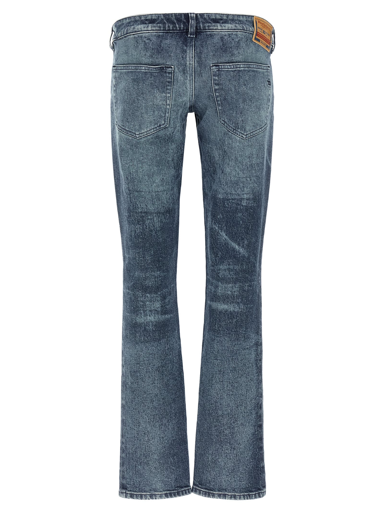 Diesel Waistband Jeans With Pockets And Loops In Blue