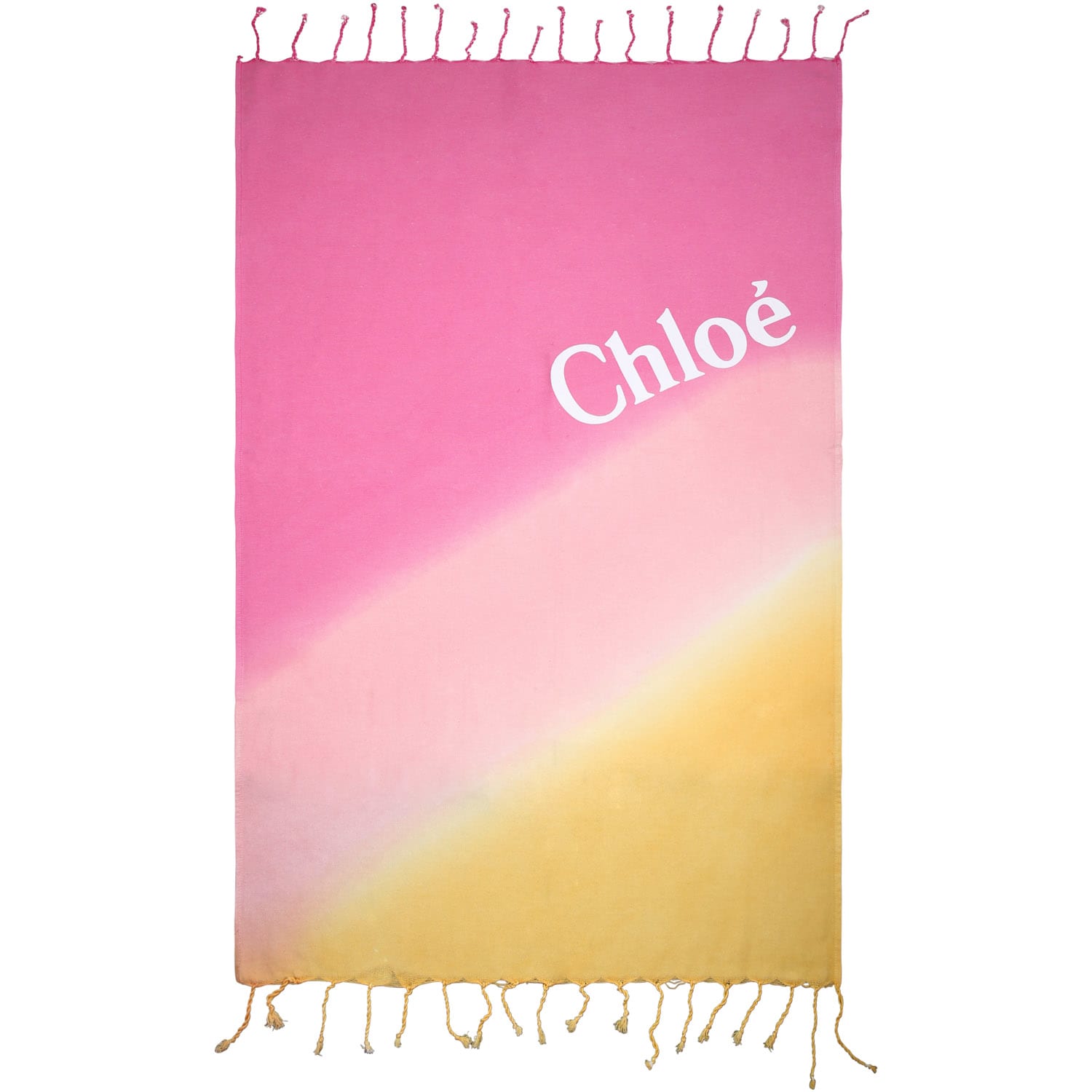 Chloé Pink Beach Towel For Girl With Logo