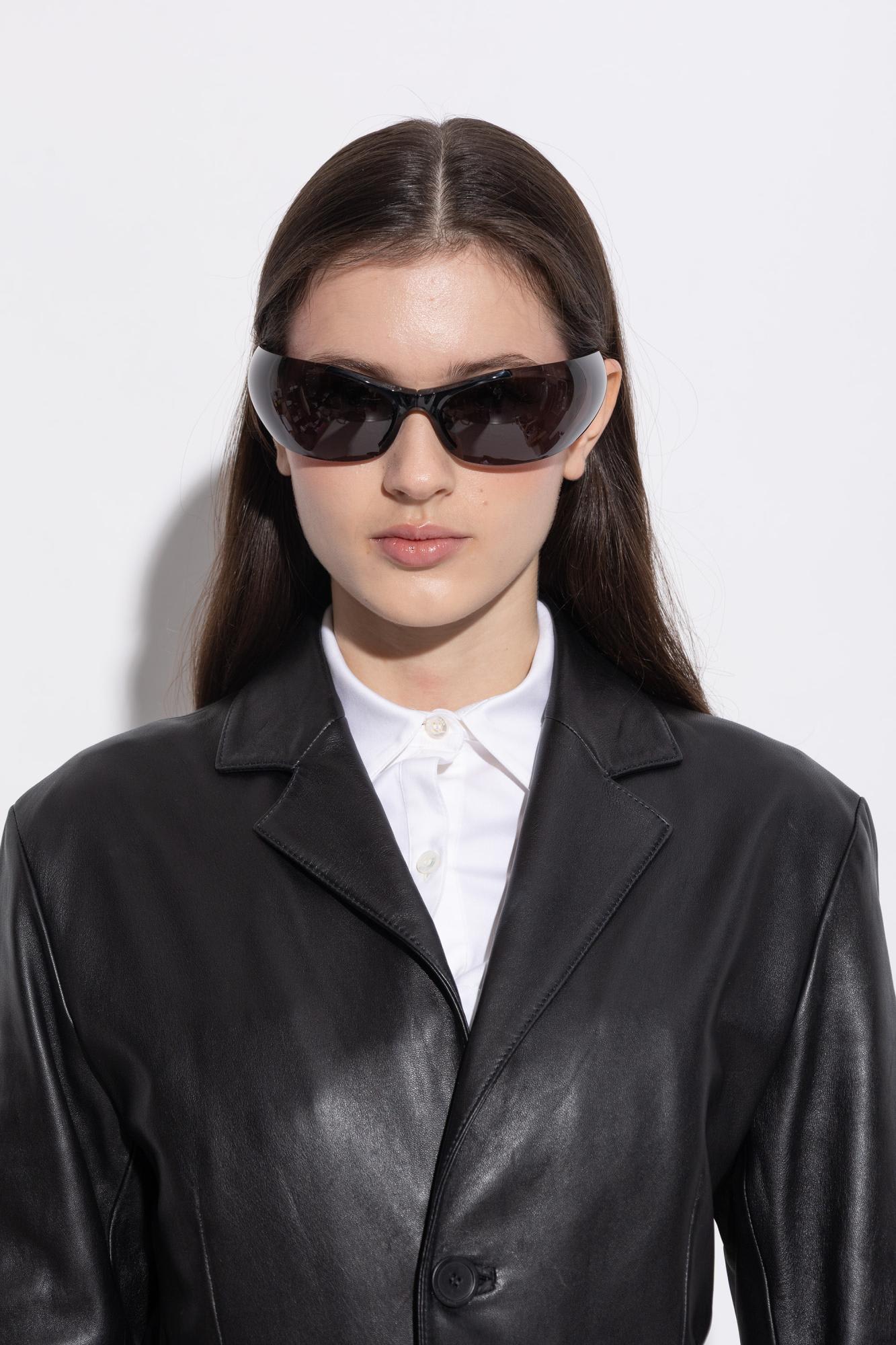 Balenciaga Women Afterhour Sunglasses In Black