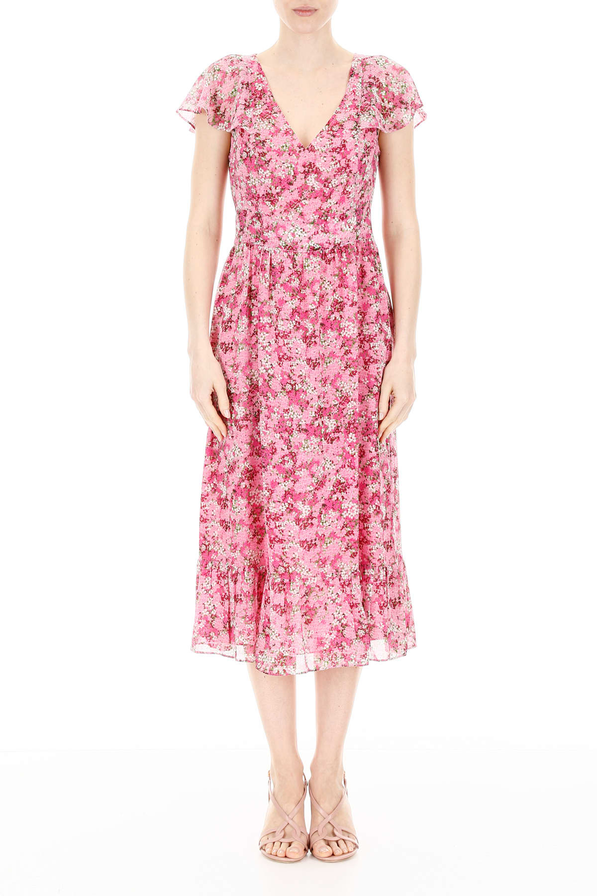 michael kors pink floral dress