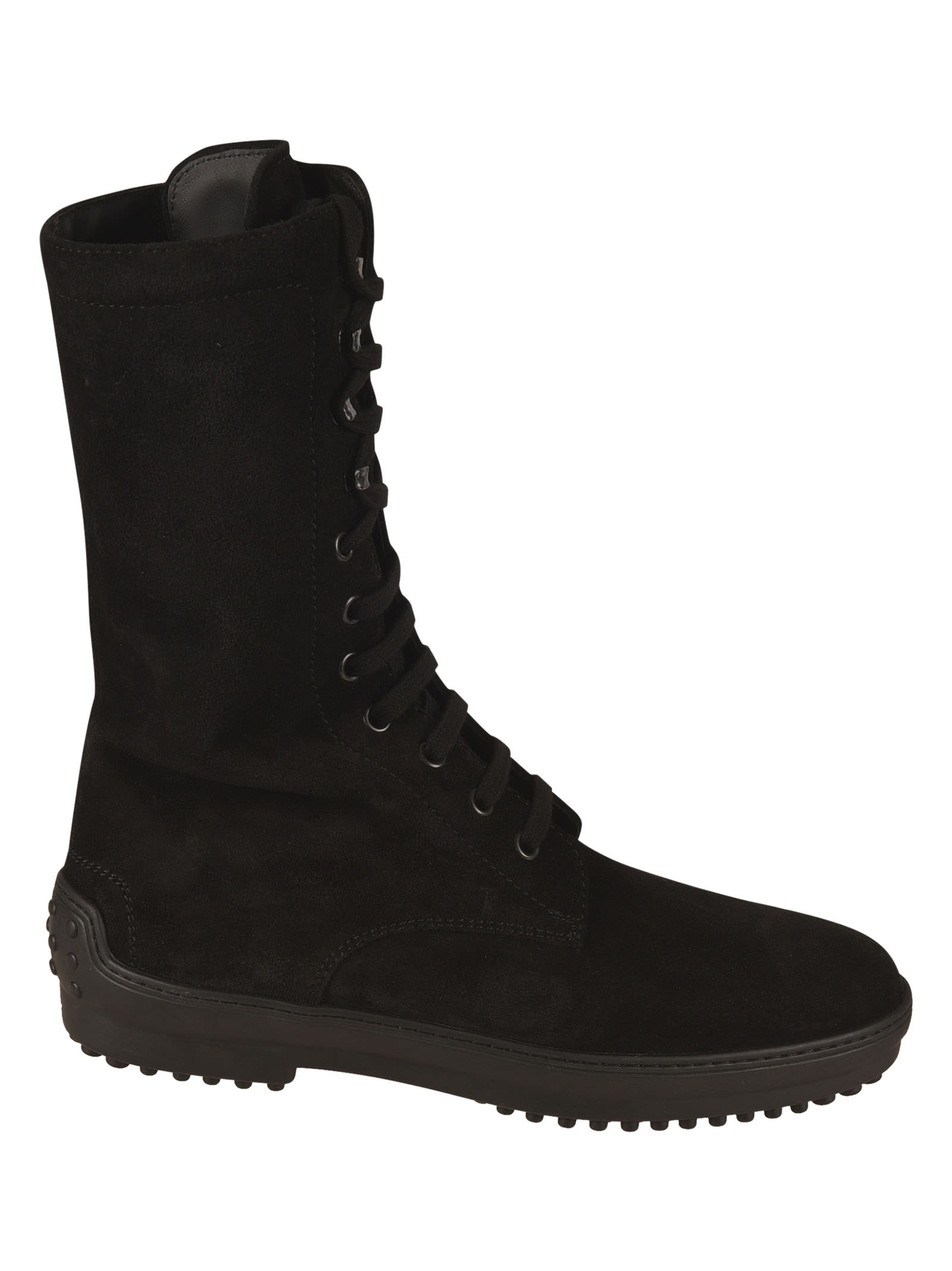 Tods Side Zipped Lace-up Boots