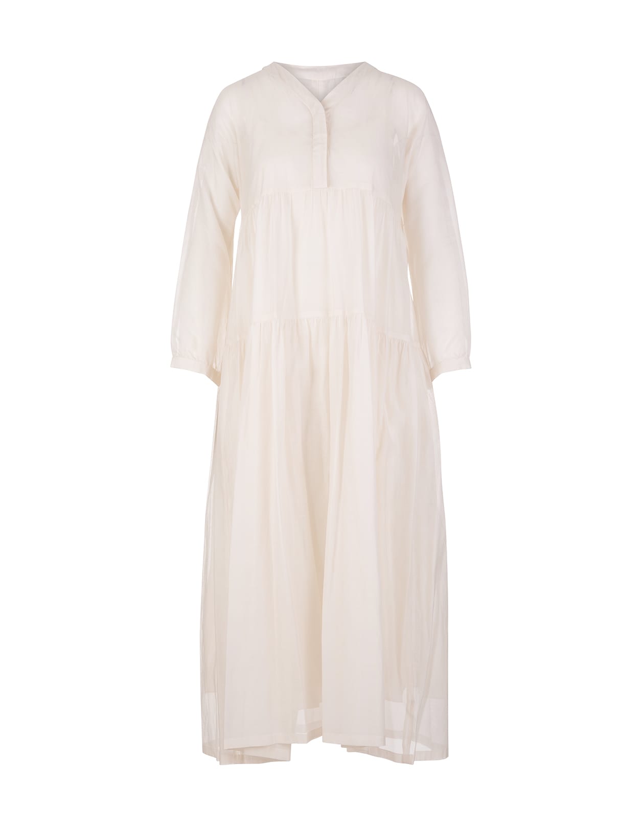 'S Max Mara White Sesamo Long Dress