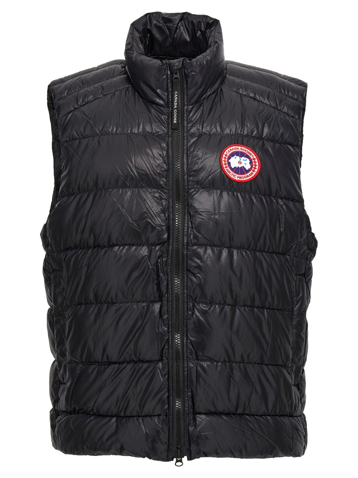 Shop Canada Goose Crofton Padded Gilet In Black