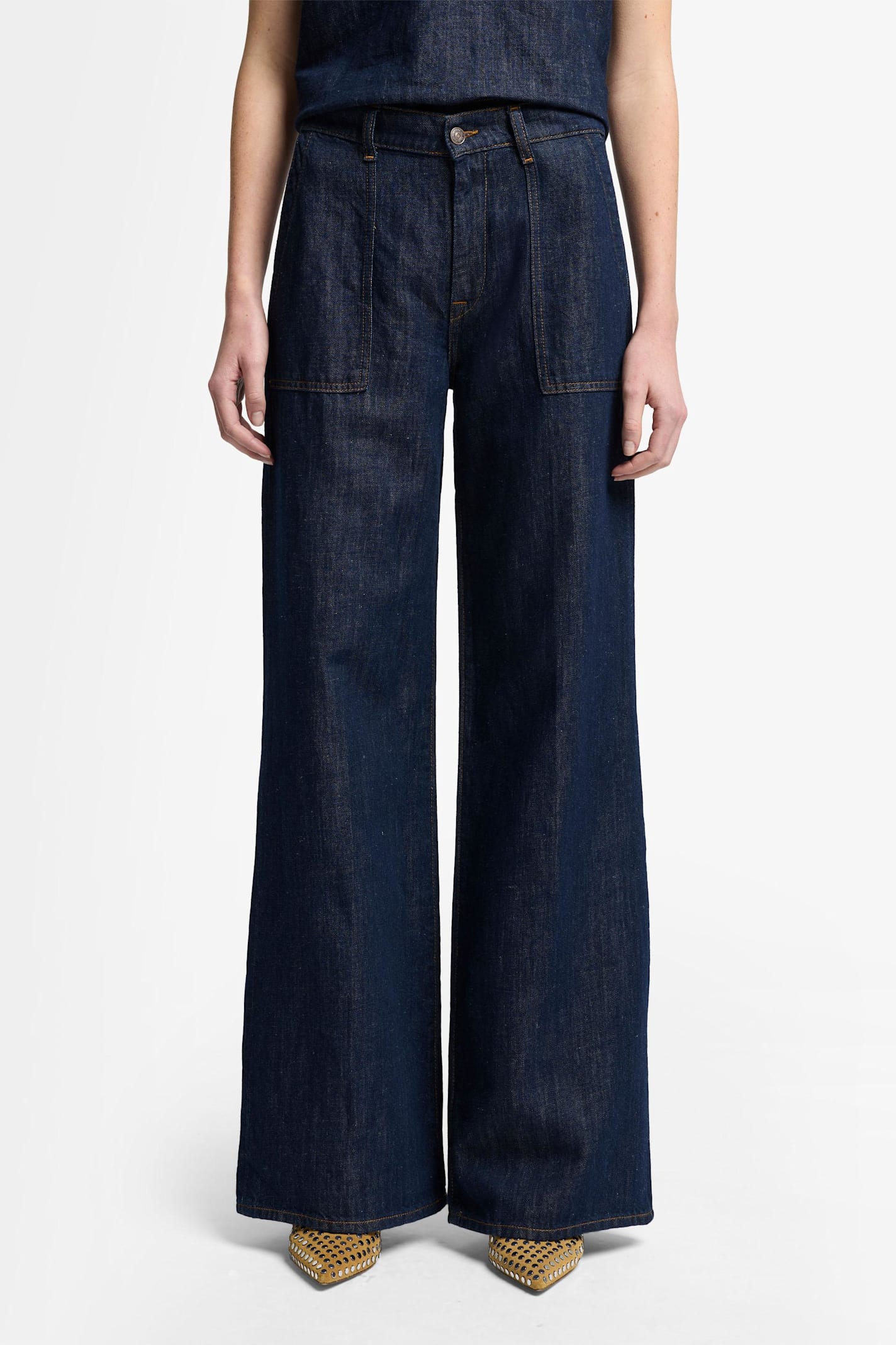 7 For All Mankind Lotta Blueberry With Utility Pockets In Dark Blue