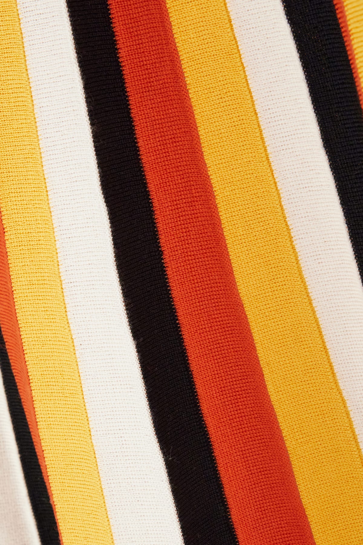 Chloé Striped Wool Boat Neck Blouse In 8za