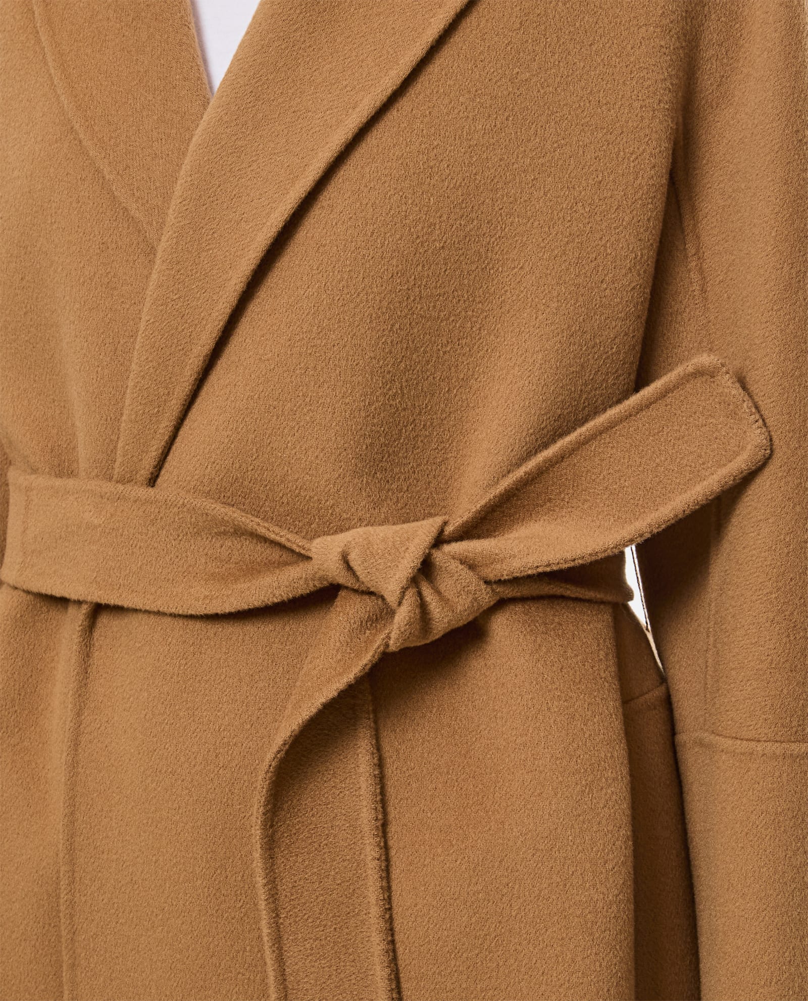 Shop 's Max Mara Arona Open Coat In Camel