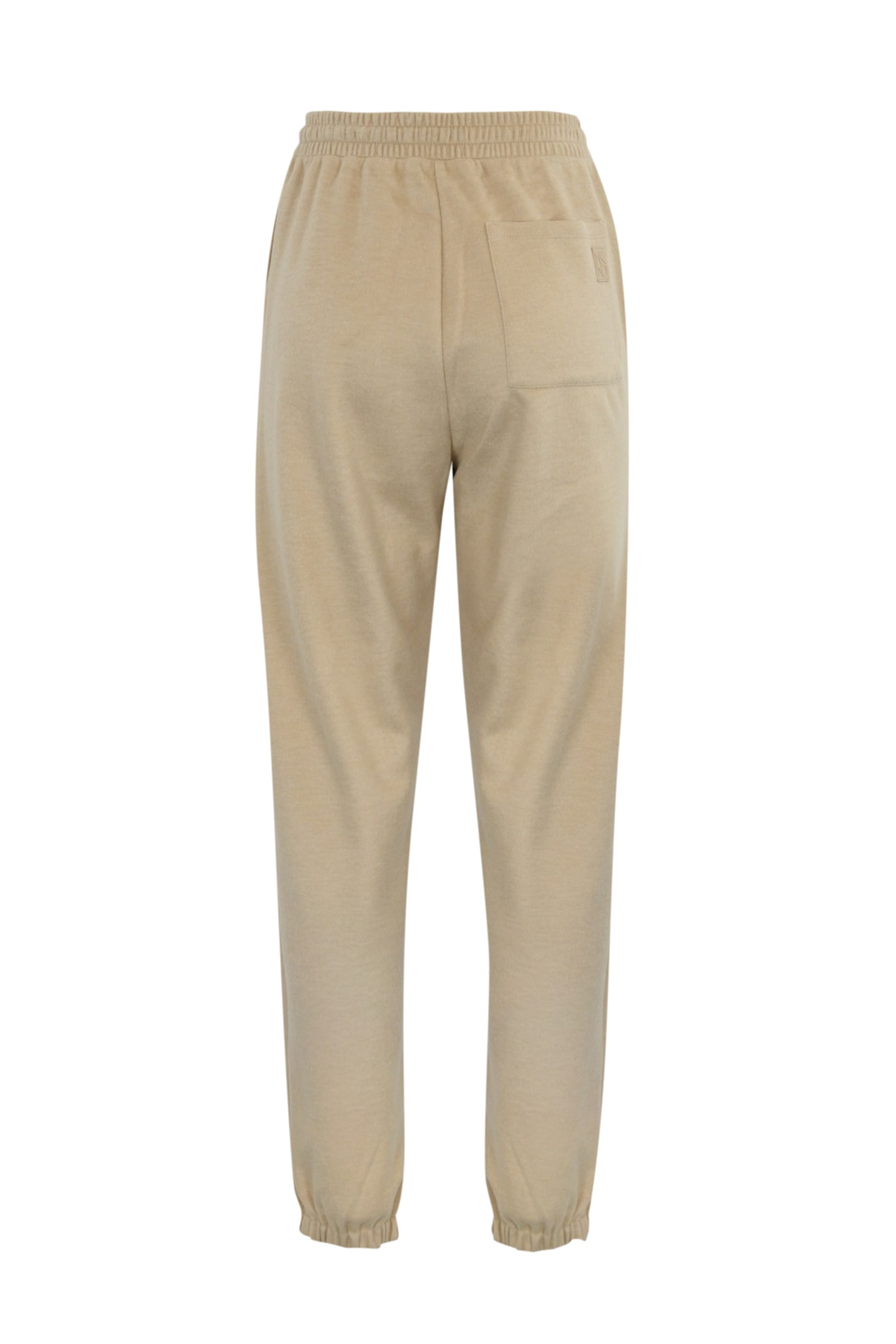 Weekend Max Mara Elis Drawstring Jersey Trousers In Beige