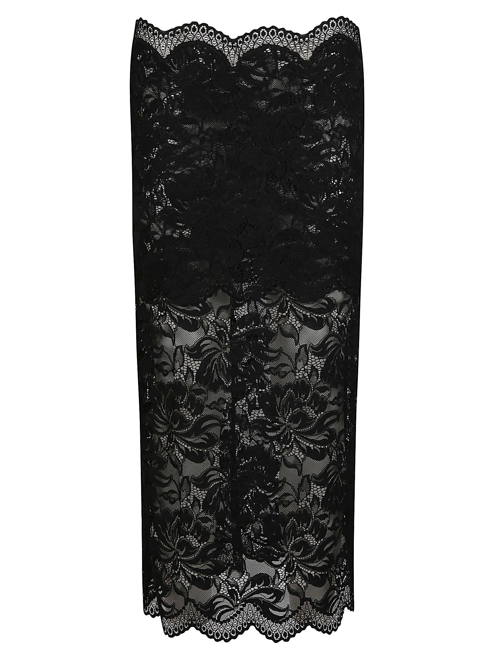 Shop Rabanne Long Skirt In Black