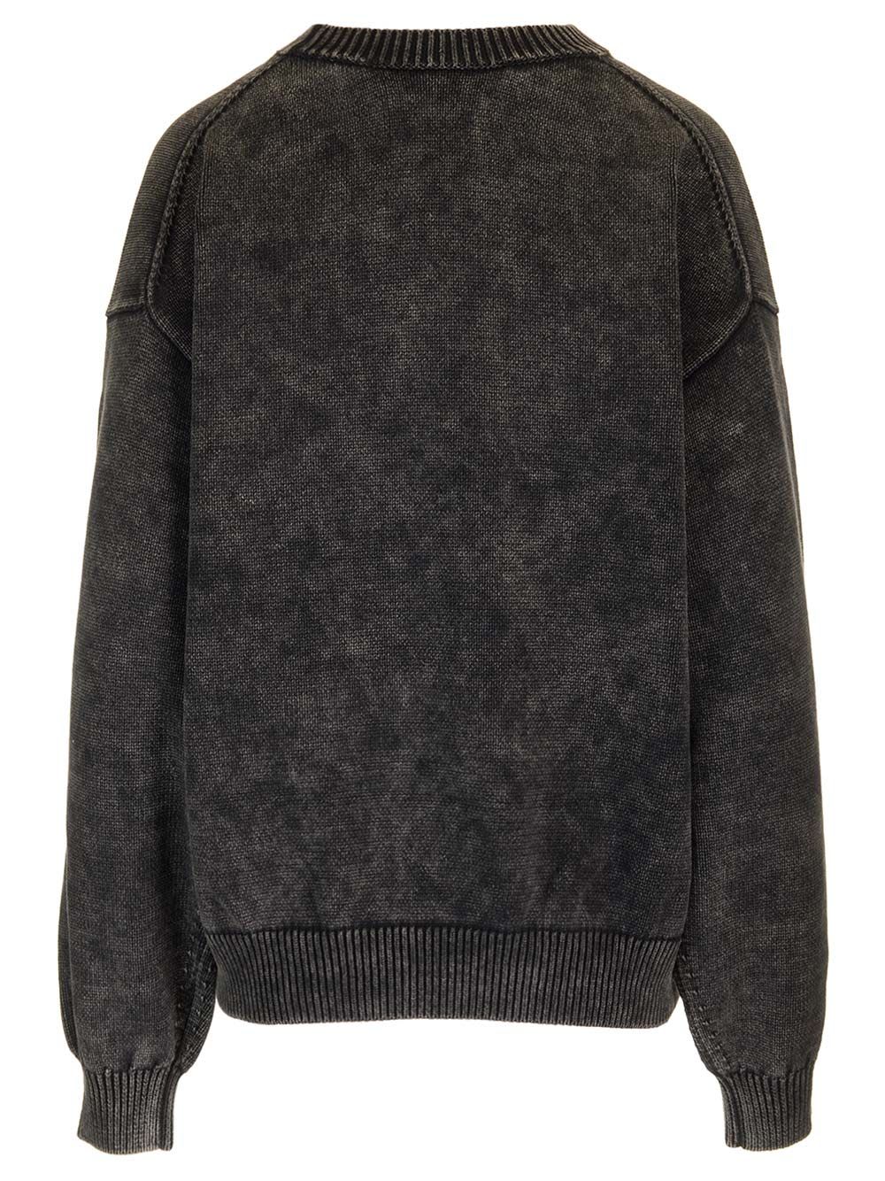 Shop Alexander Wang Terrycloth Sweatshirt In Grey