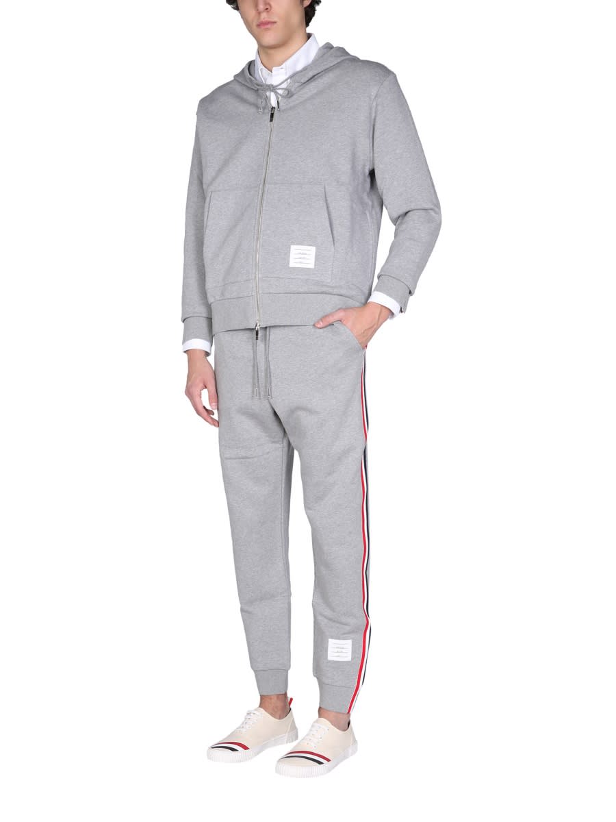 Thom Browne Gray Classic 4-bar Jersey Loopback Sweatpants In Gray