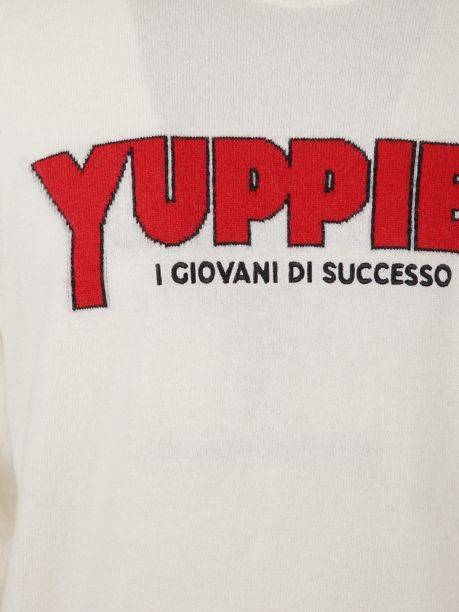 Mc2 Saint Barth Crew Neck Graphic Print Long Sleeve Sweatshirt In White