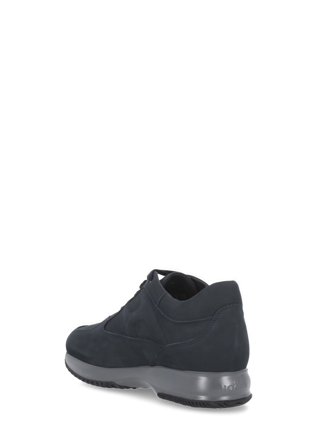 Hogan Interactive Biro Blue Leather Sneakers In Blue