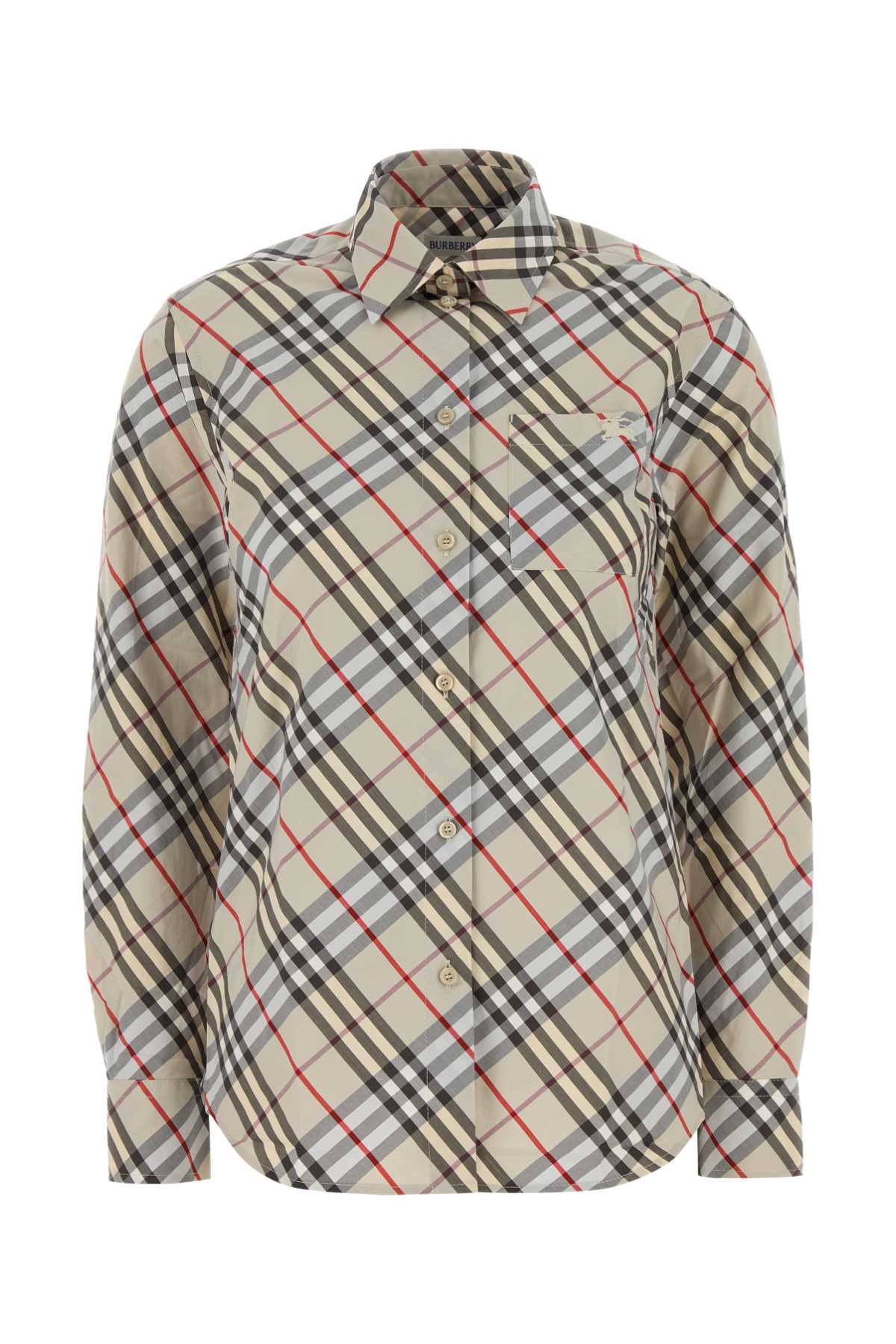 Burberry Women's Embroidered Poplin Shirt