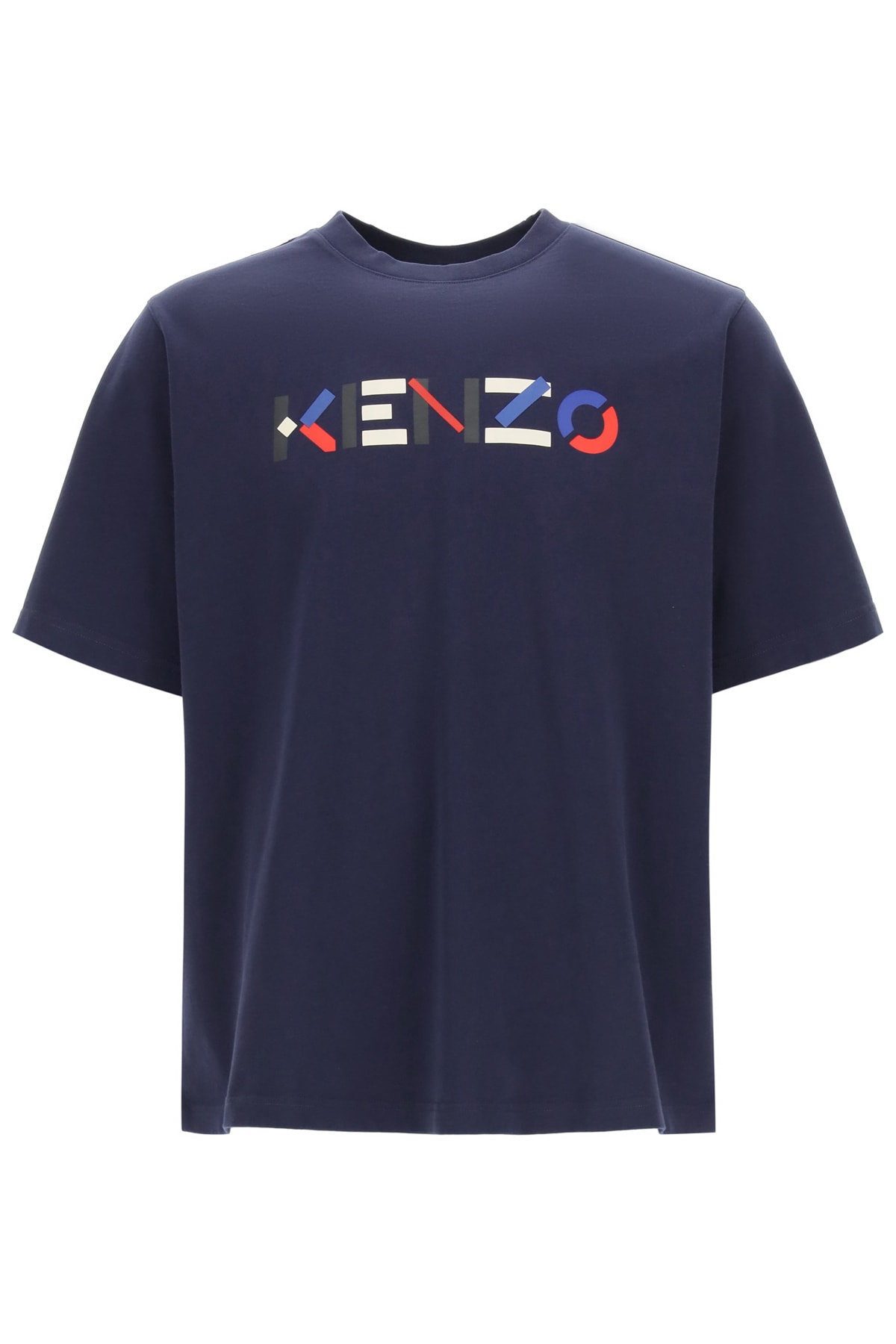 Kenzo T-shirt With Multicolor Logo Print