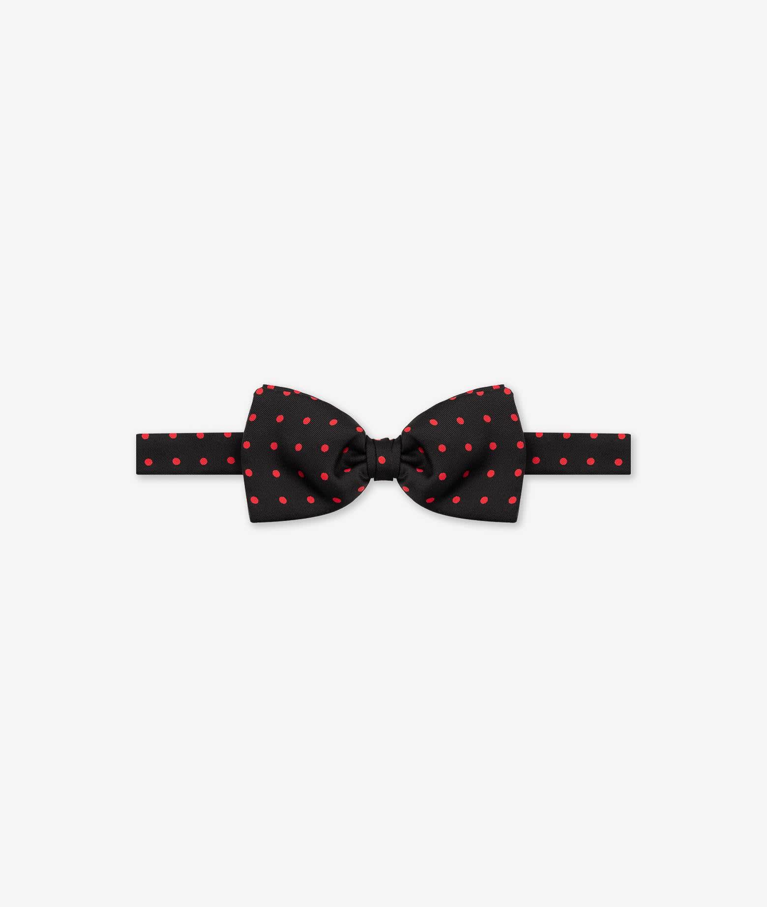 Larusmiani Bow Tie Popping Tie In Red