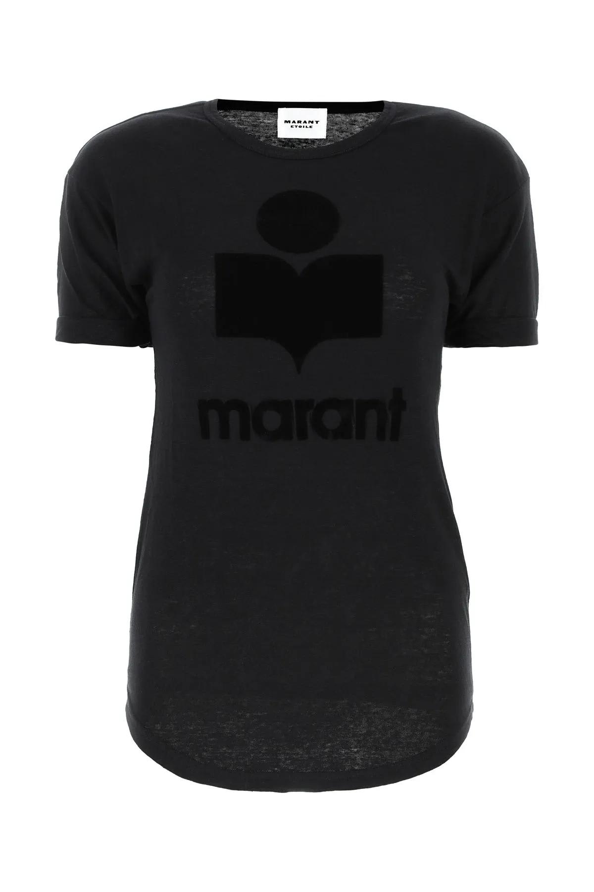 Marant Étoile Black Linen Koldi T-shirt