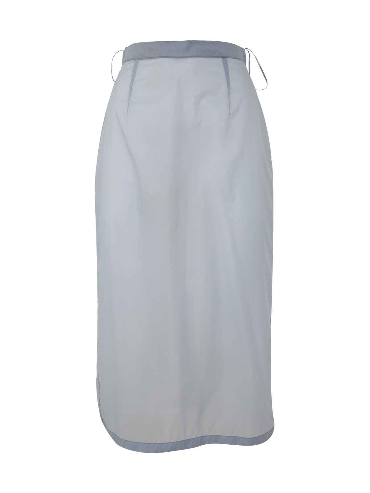 Maison Margiela High-waisted Chiffon Midi Skirt In Grey