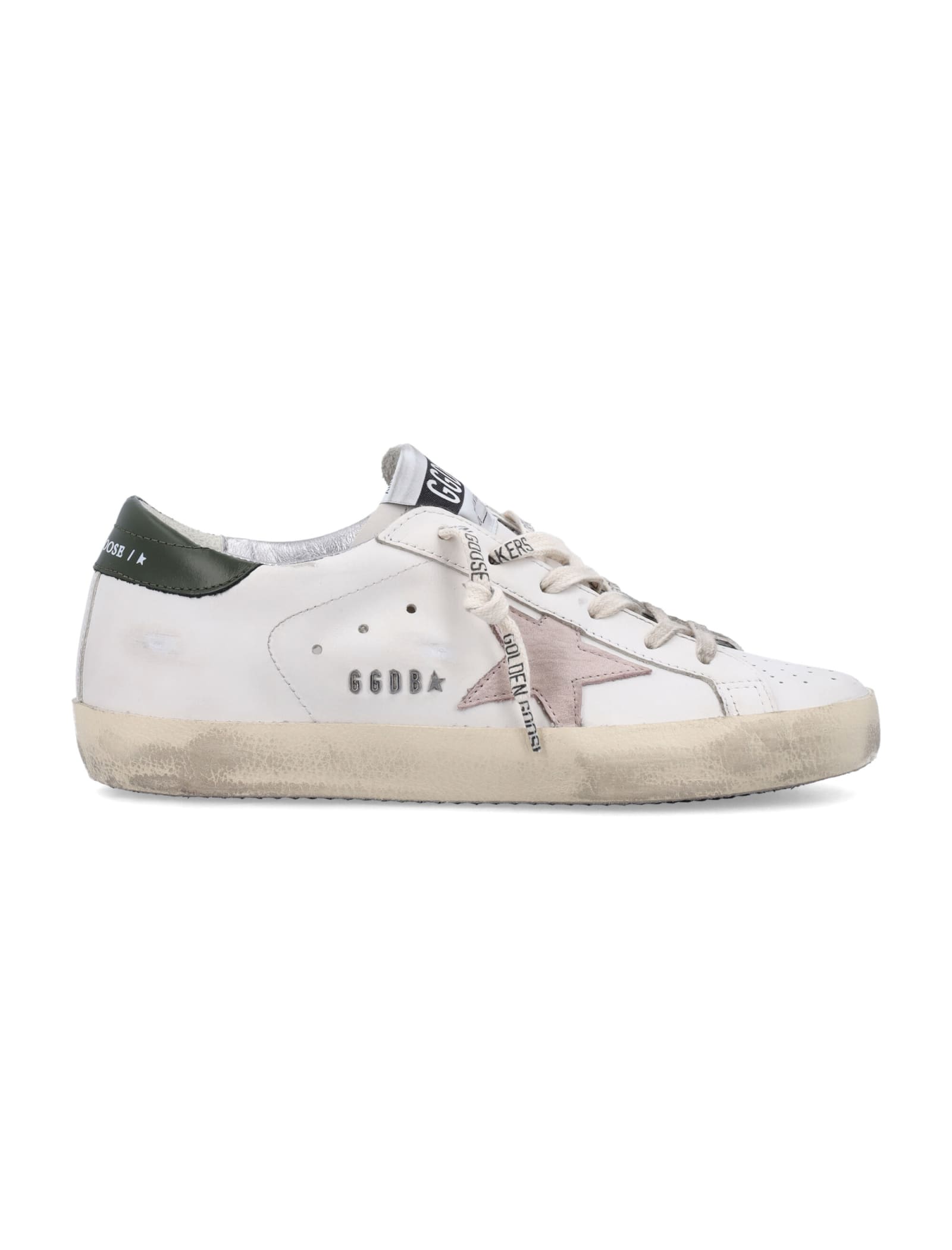 Shop Golden Goose Superstar Sneakers In Verde Scuro