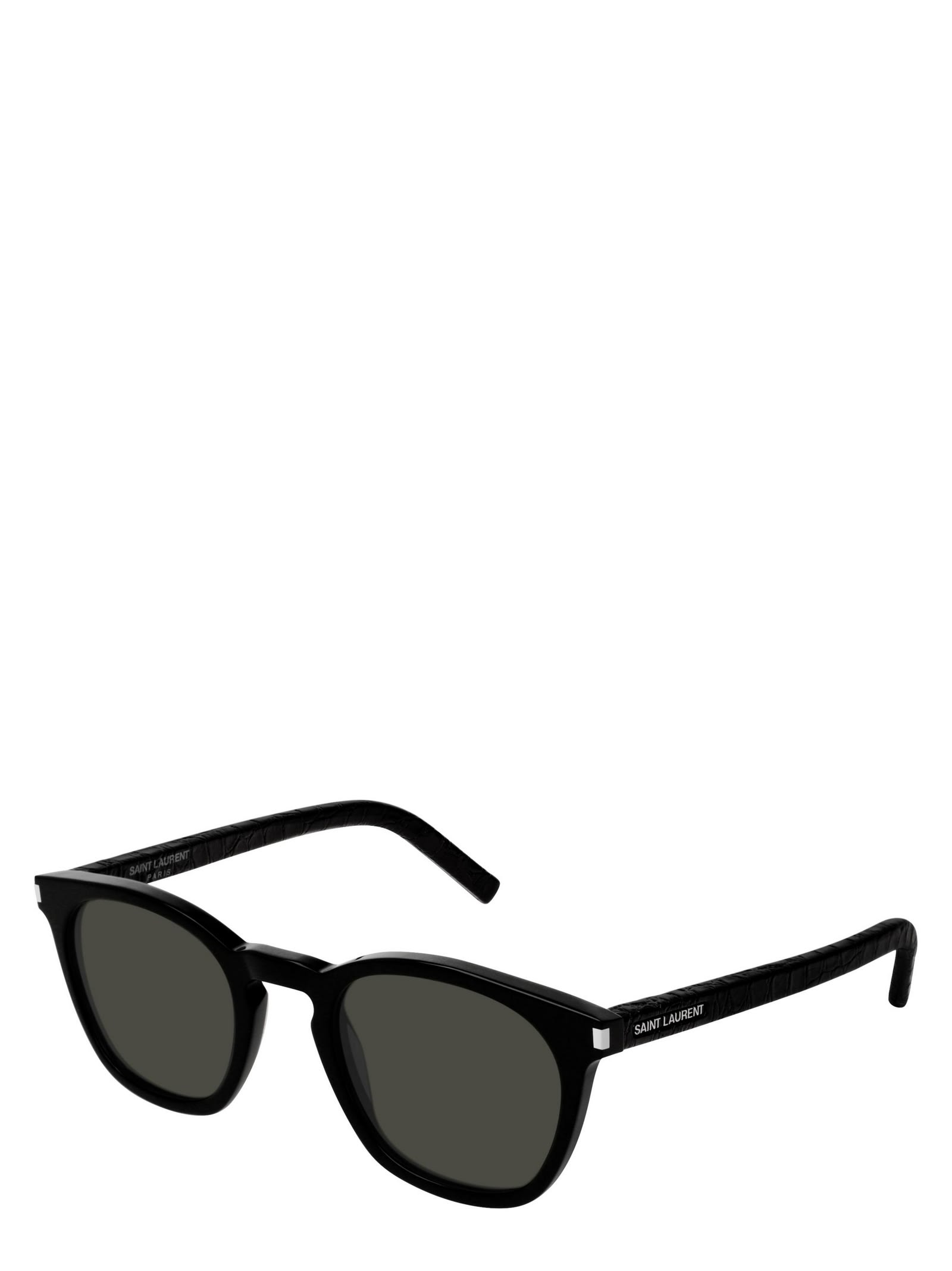 Shop Saint Laurent Sl 28 Black Sunglasses