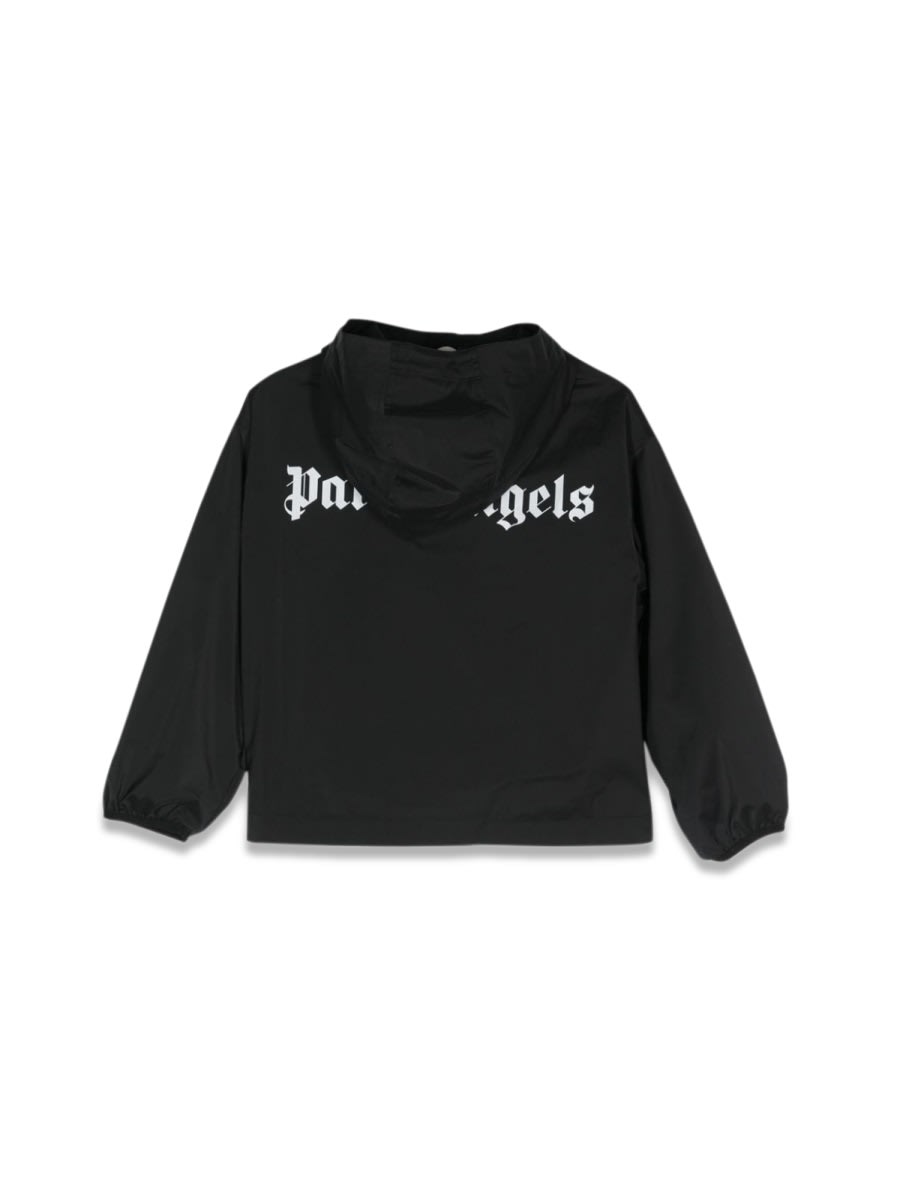 Shop Palm Angels Windbreaker Overlogo In Black