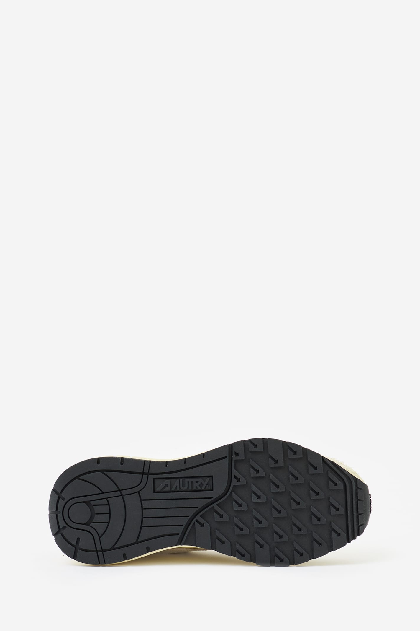 Autry Low Top Suede Panel Sneakers In Cream