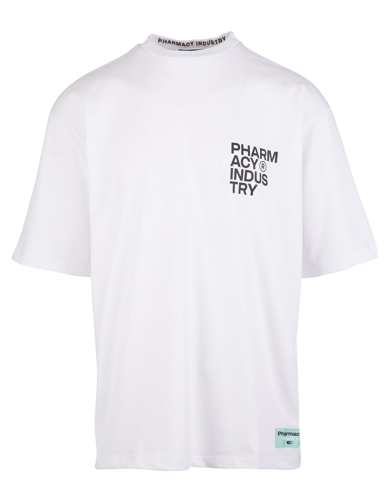 Pharmacy Industry Man White Historical Logo T-shirt
