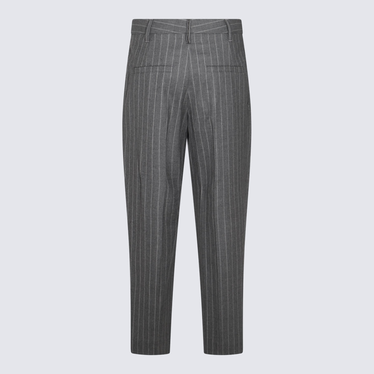 Brunello Cucinelli Trousers In Grey/white
