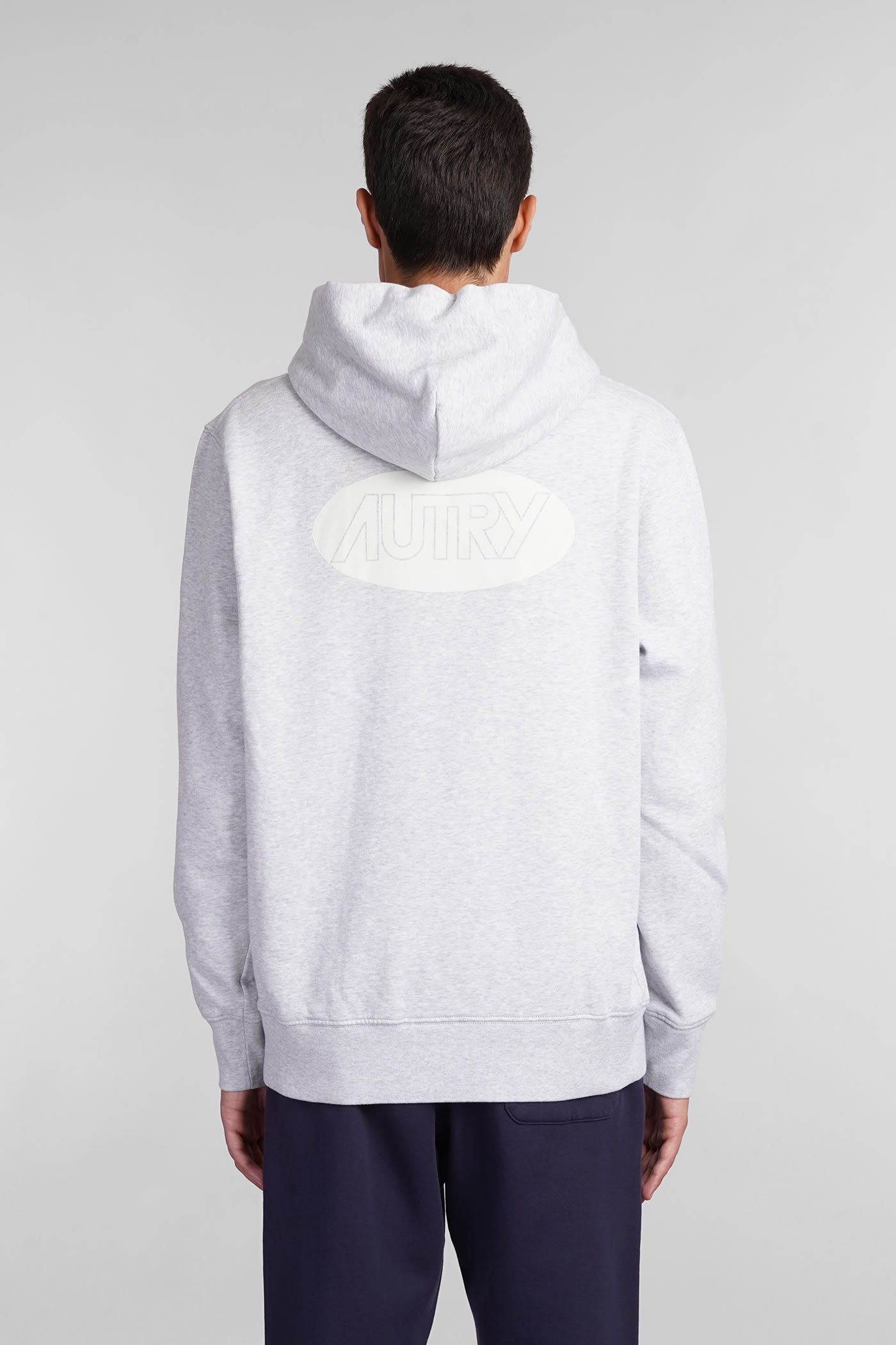 Shop Autry Sweatshirt In Grey Cotton