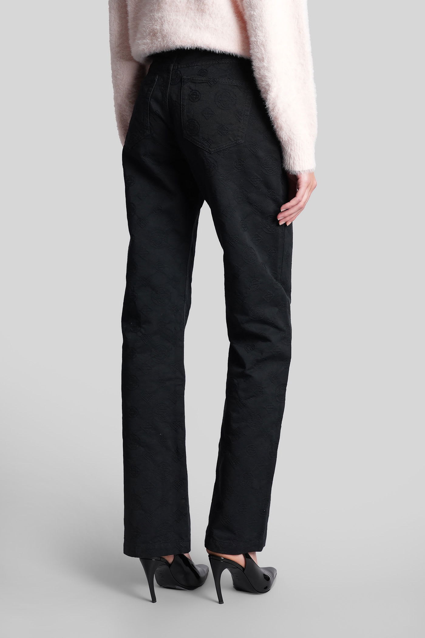Casablanca Jeans In Black Denim In Black