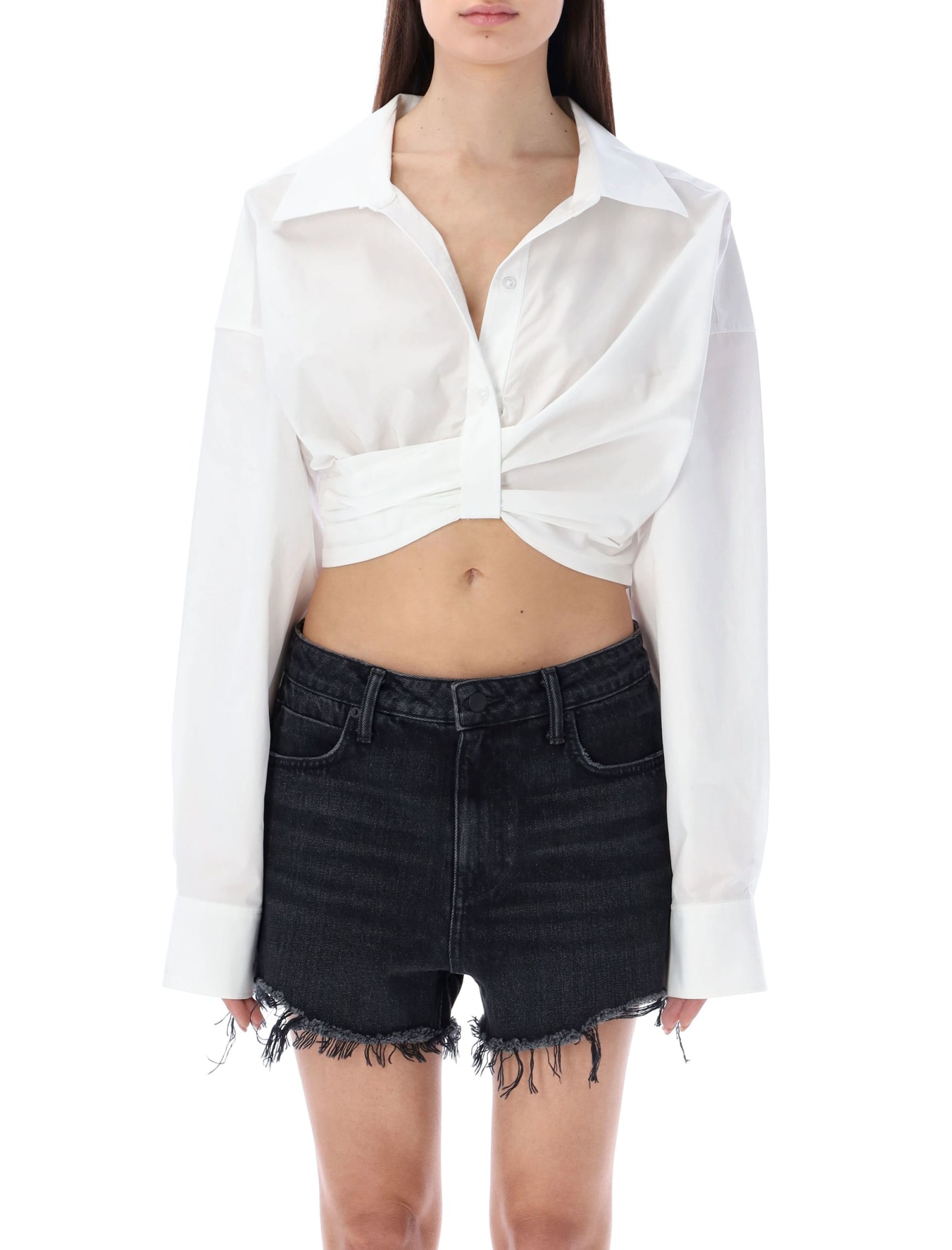 ALEXANDER WANG T CROPPED SHIRT