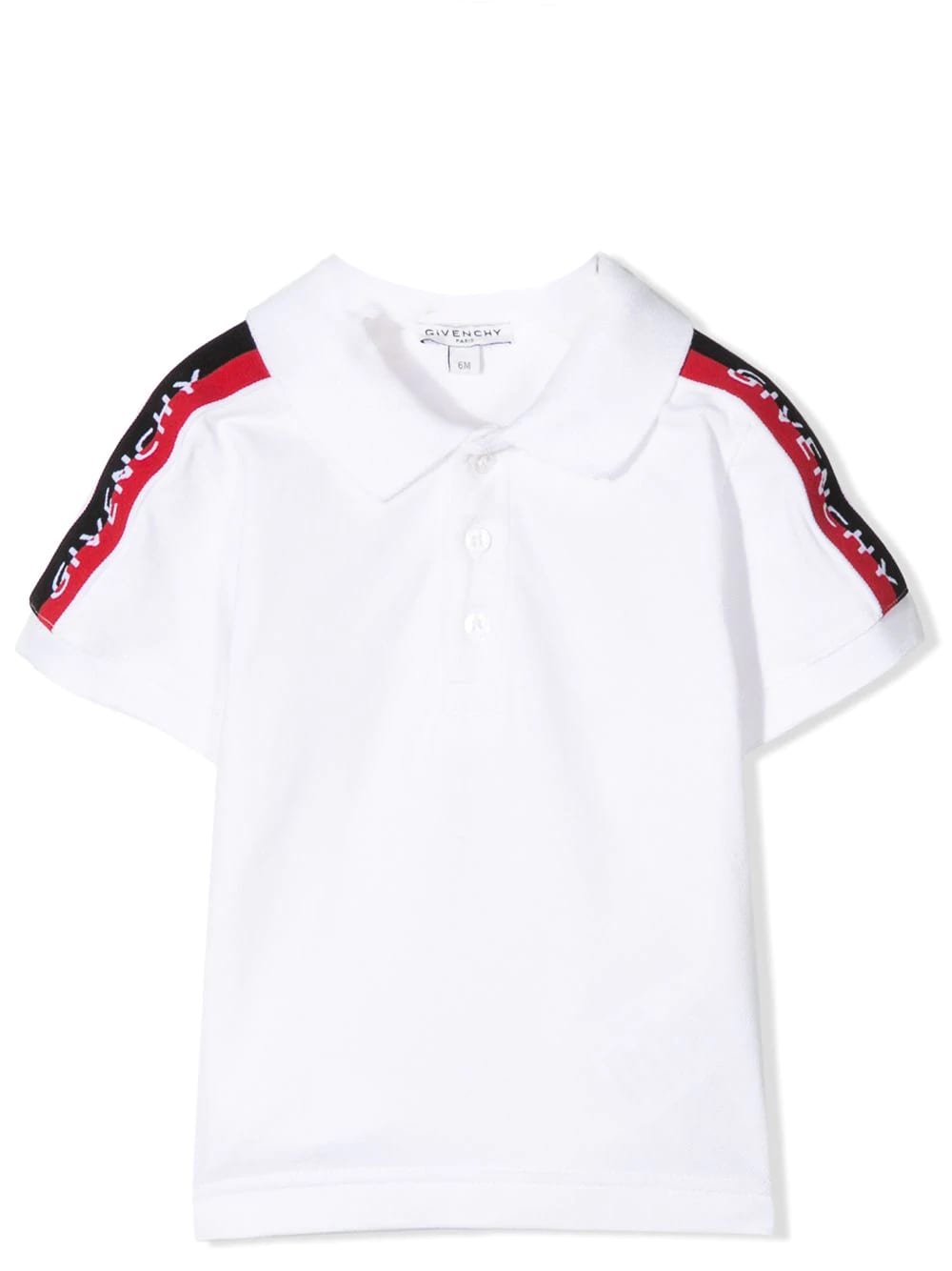 Givenchy Polo Shirt With Bands On The Sleeves