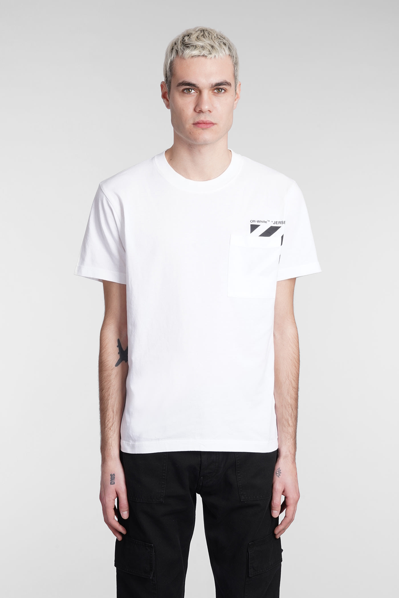 OFF-WHITE T-SHIRT IN WHITE COTTON