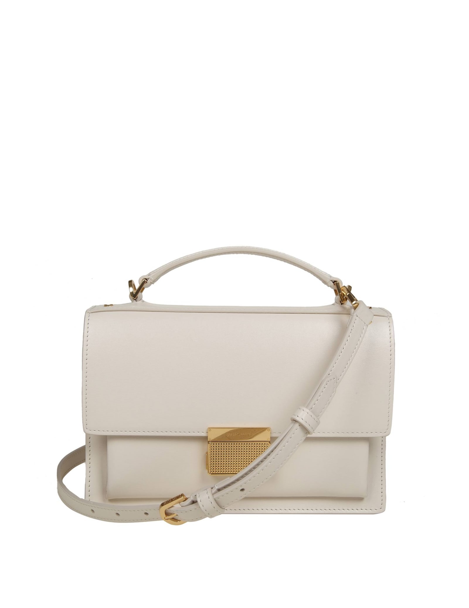 Shop Golden Goose Venezia Handbag In Butter Color Leather