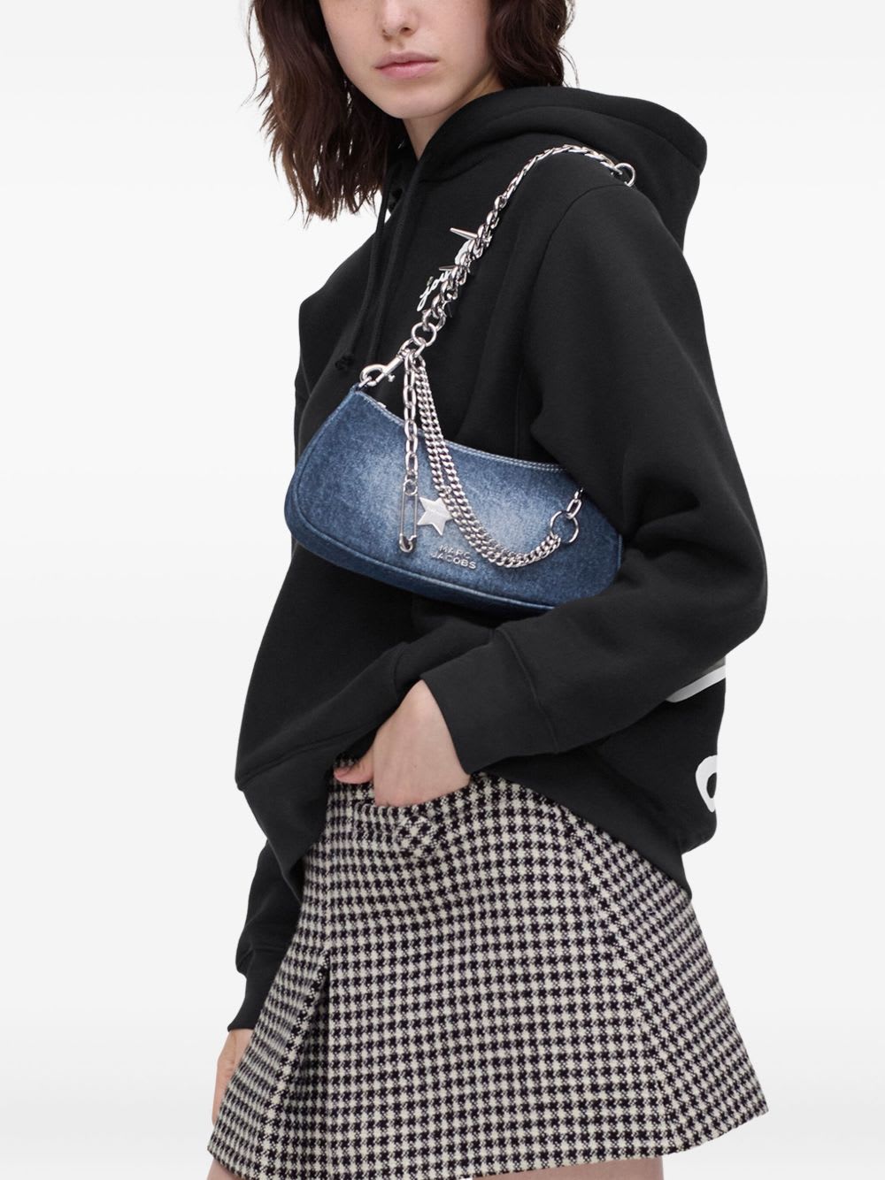 Marc Jacobs Denim Shoulder Bag In Blue