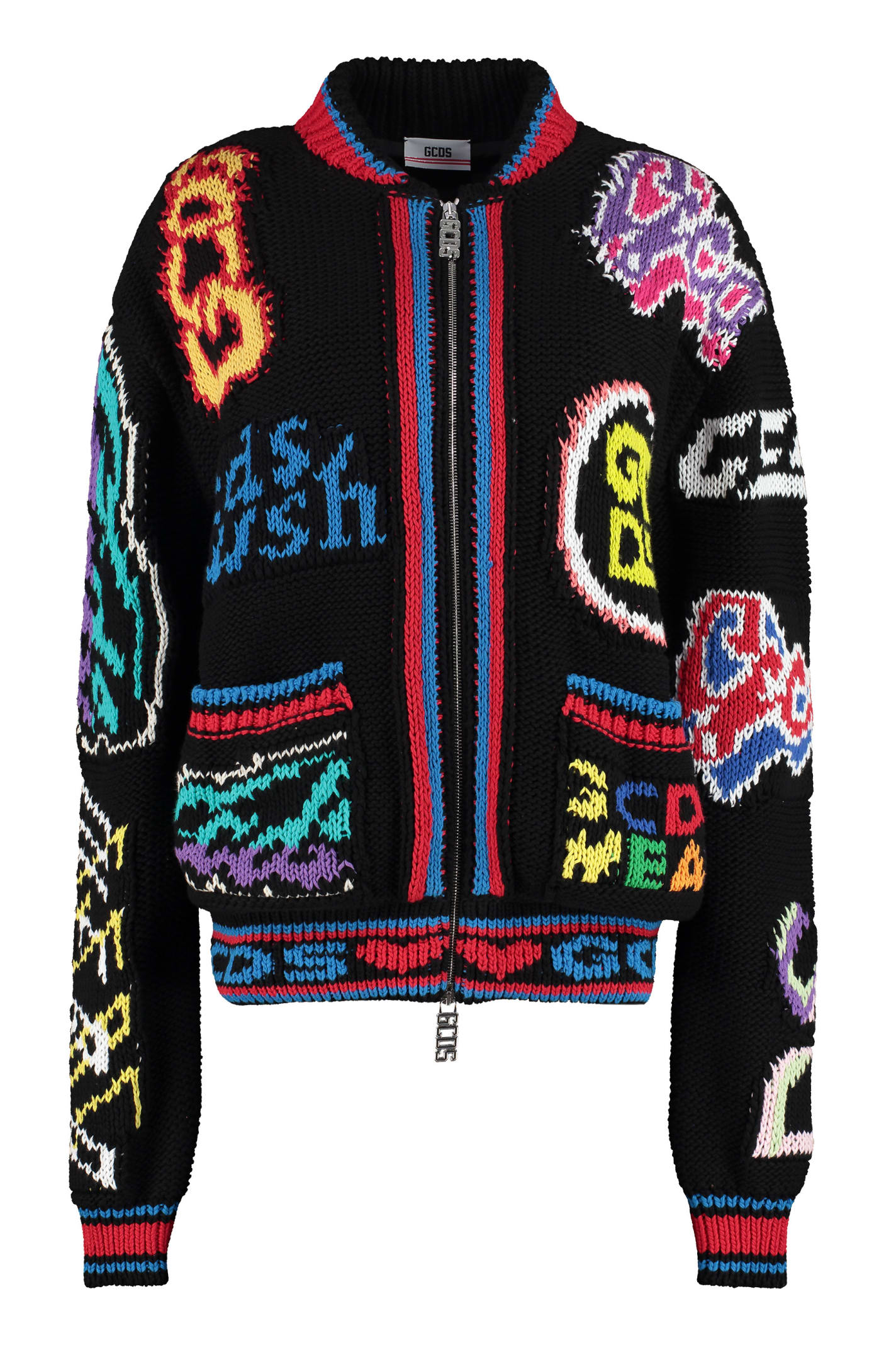GCDS Knitted Bomber Jacket
