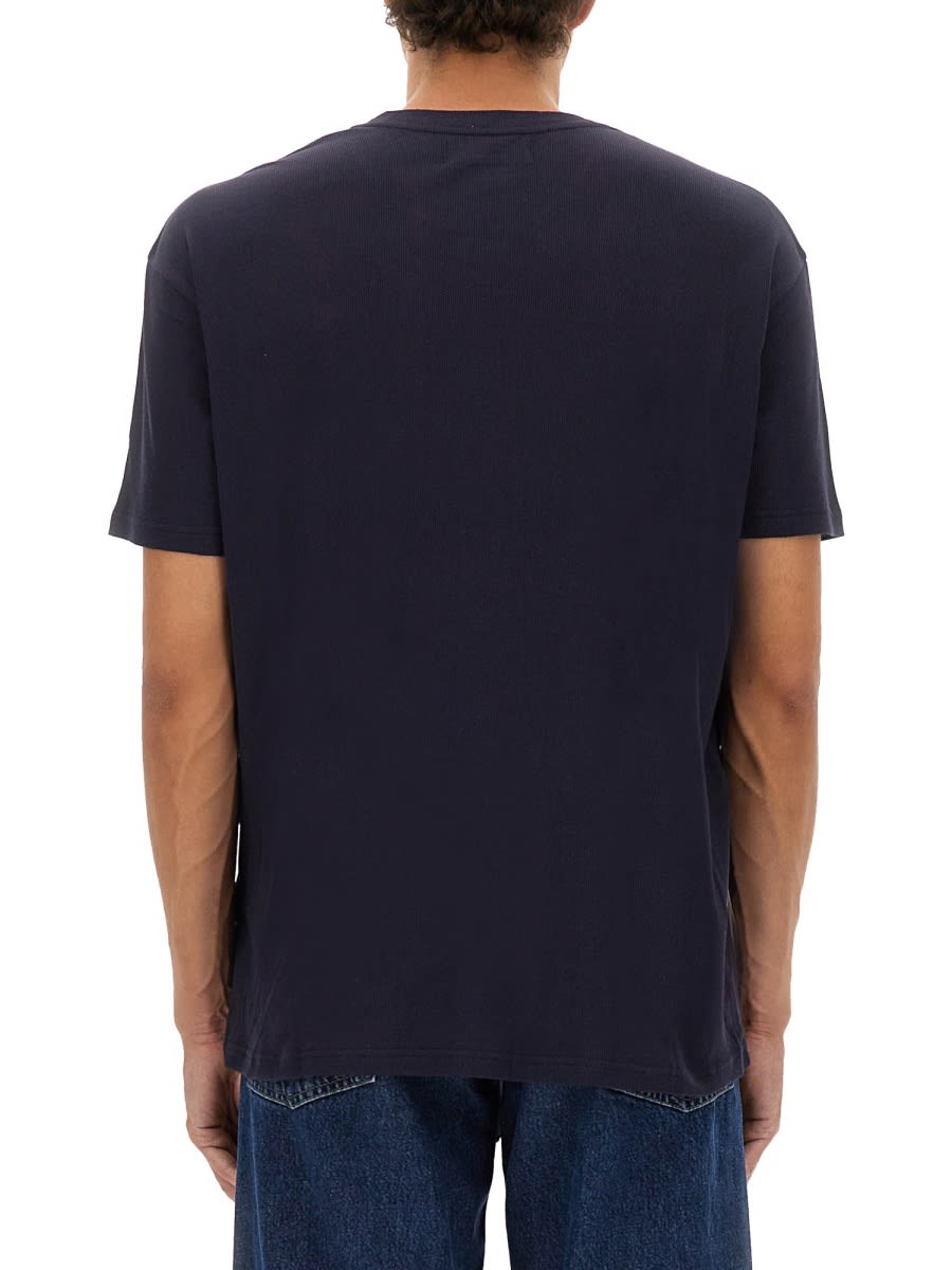 Vivienne Westwood Woman T-shirt Navy Size L Organic Cotton In Blue