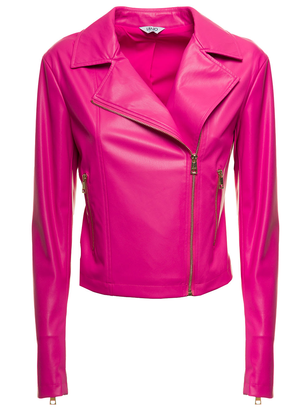 Liu-Jo Liu Jo Jeans Womans Pink Leather Jacket